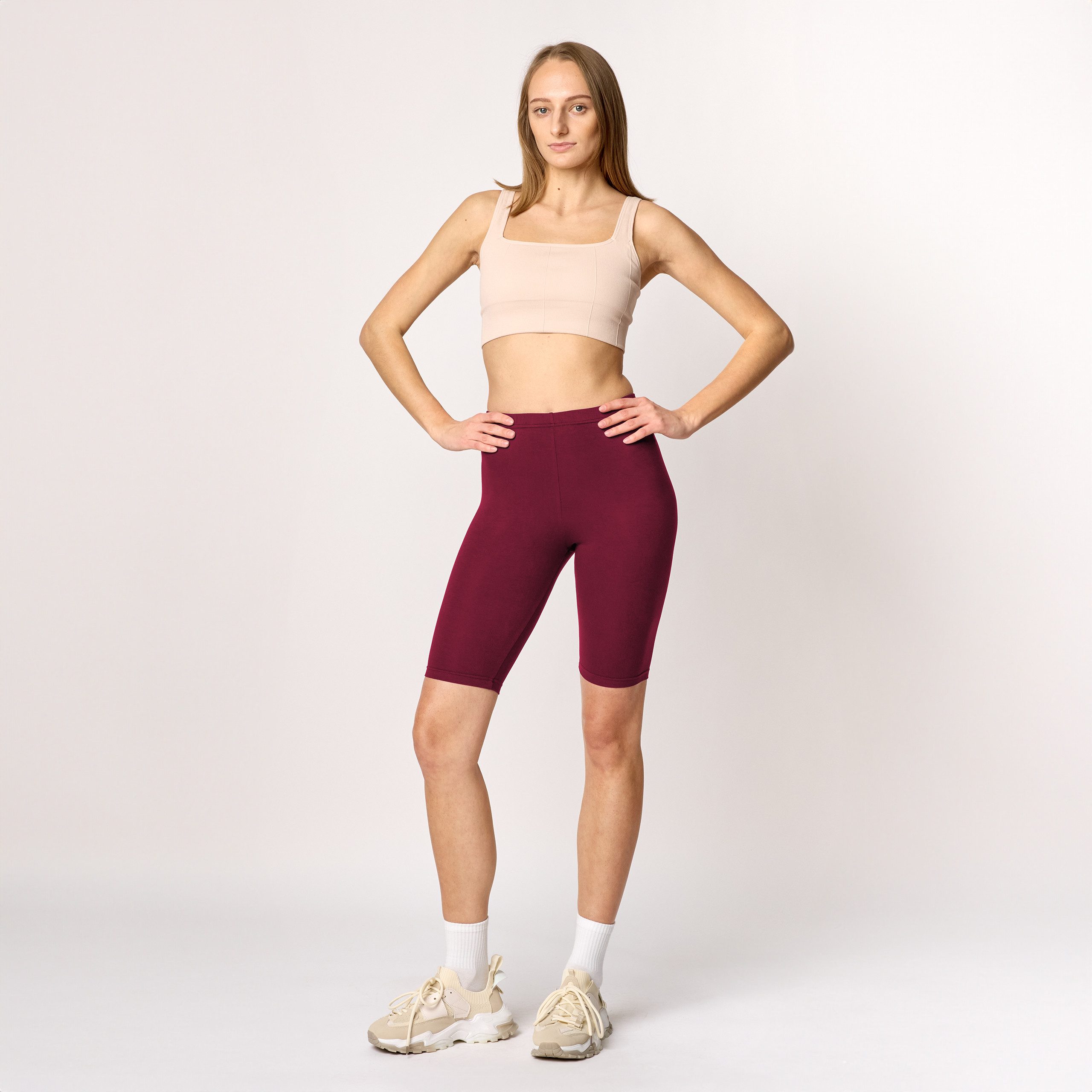 Merry Style Leggings Damen Kurze Hose aus Viskose MS10-145 (1-tlg) elastisc günstig online kaufen