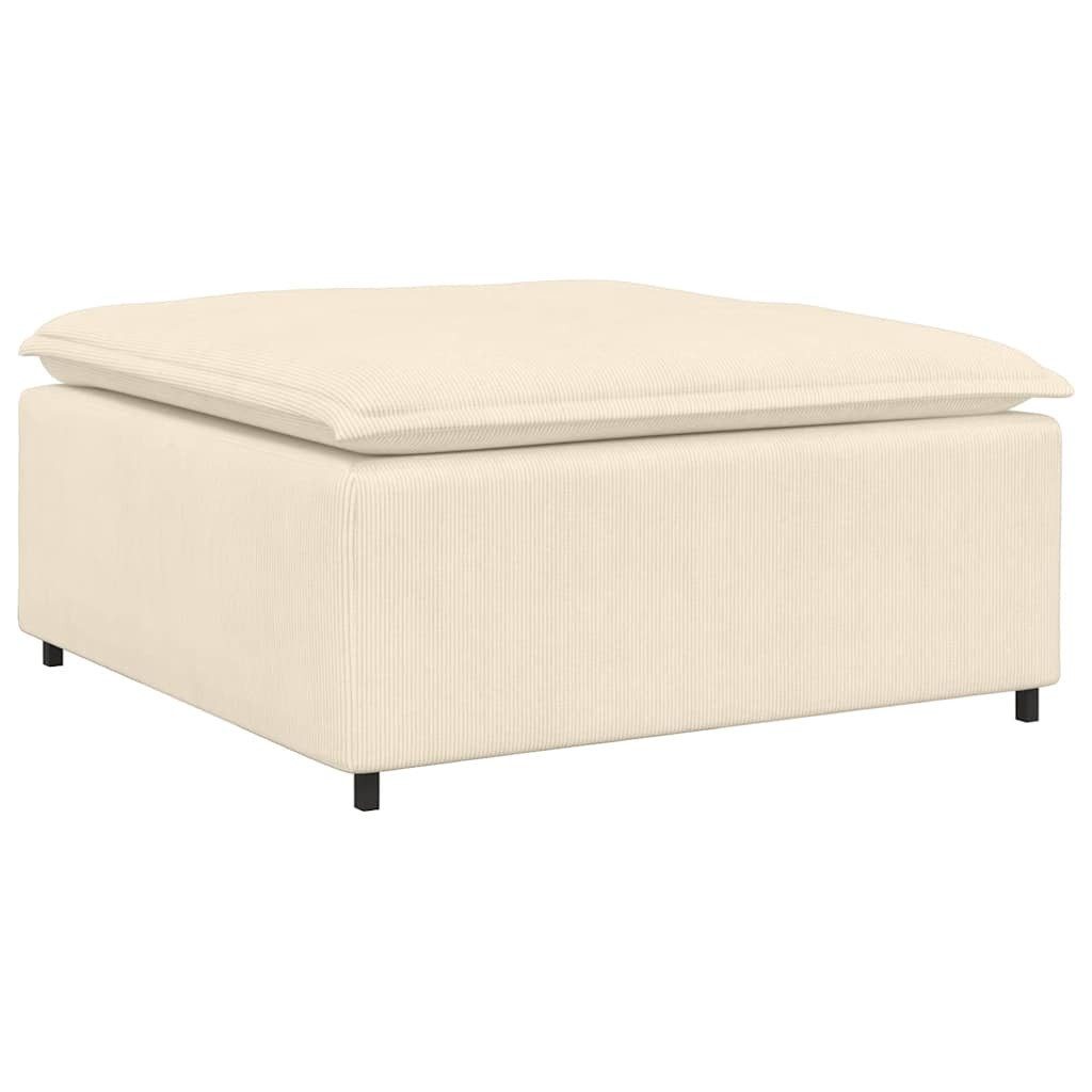 vidaXL Sofaelement Modulares Sofa Fußhocker-Modul Creme günstig online kaufen