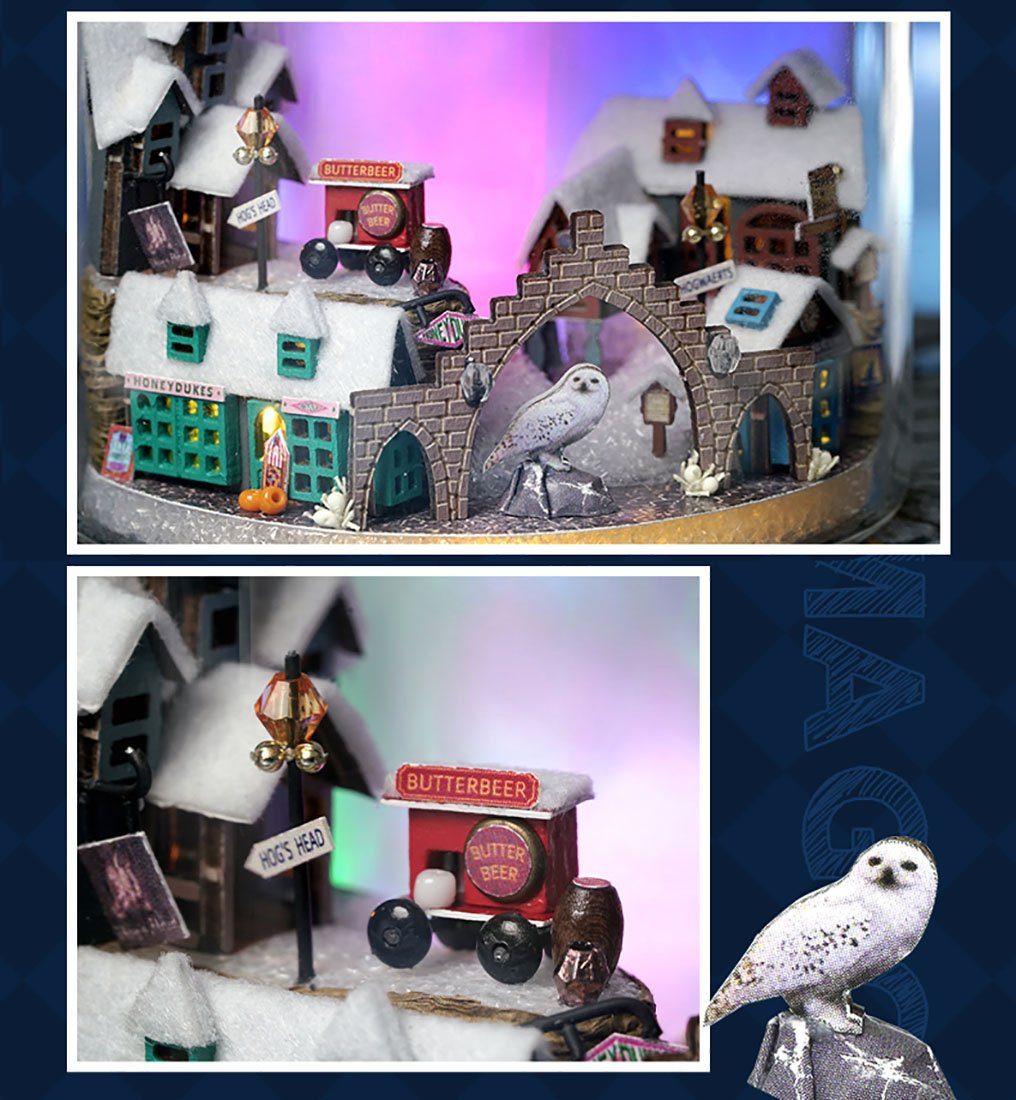 Puppenhaus Puzzleteile, Licht, basteln-Zauberflaschen-Serie Modellbausatz Zauber 3D-Puzzle zum hölzernes Miniatur DIY Cute DIY Miniatur Room