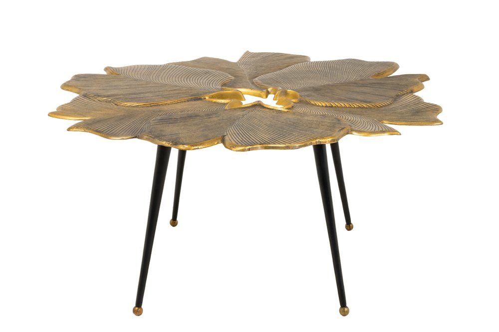 riess-ambiente Couchtisch GINKGO 95cm gold / schwarz (Einzelartikel, 1-St), Wohnzimmer · Metall · Handarbeit · Unikat · Urban Jungle