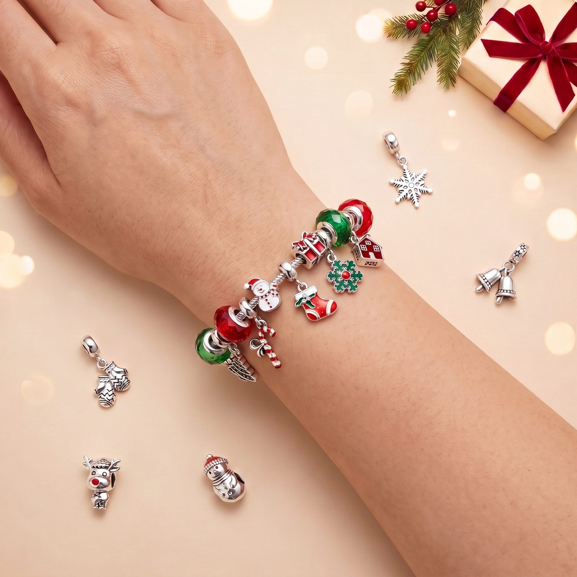 Lucadeau DIY-Adventskalender Adventskalender 2026 Mädchen – 24 Türchen Schmuck zum Selbermachen (Geschenkset), Weihnachtskalender Kinder ab 5 zum Basteln, 22 Ch – Bild 2 von 5