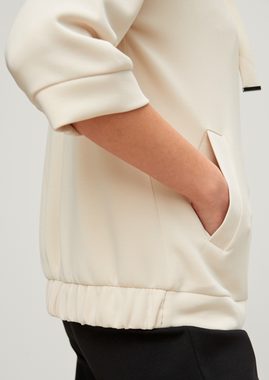 Comma Sweatjacke Jacke mit 3/4-Arm Durchzugkordel