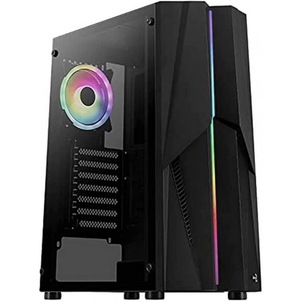 Aerocool PC-Gehäuse Geh Midi Mecha v2 - Midi Tower Gehäuse - schwarz