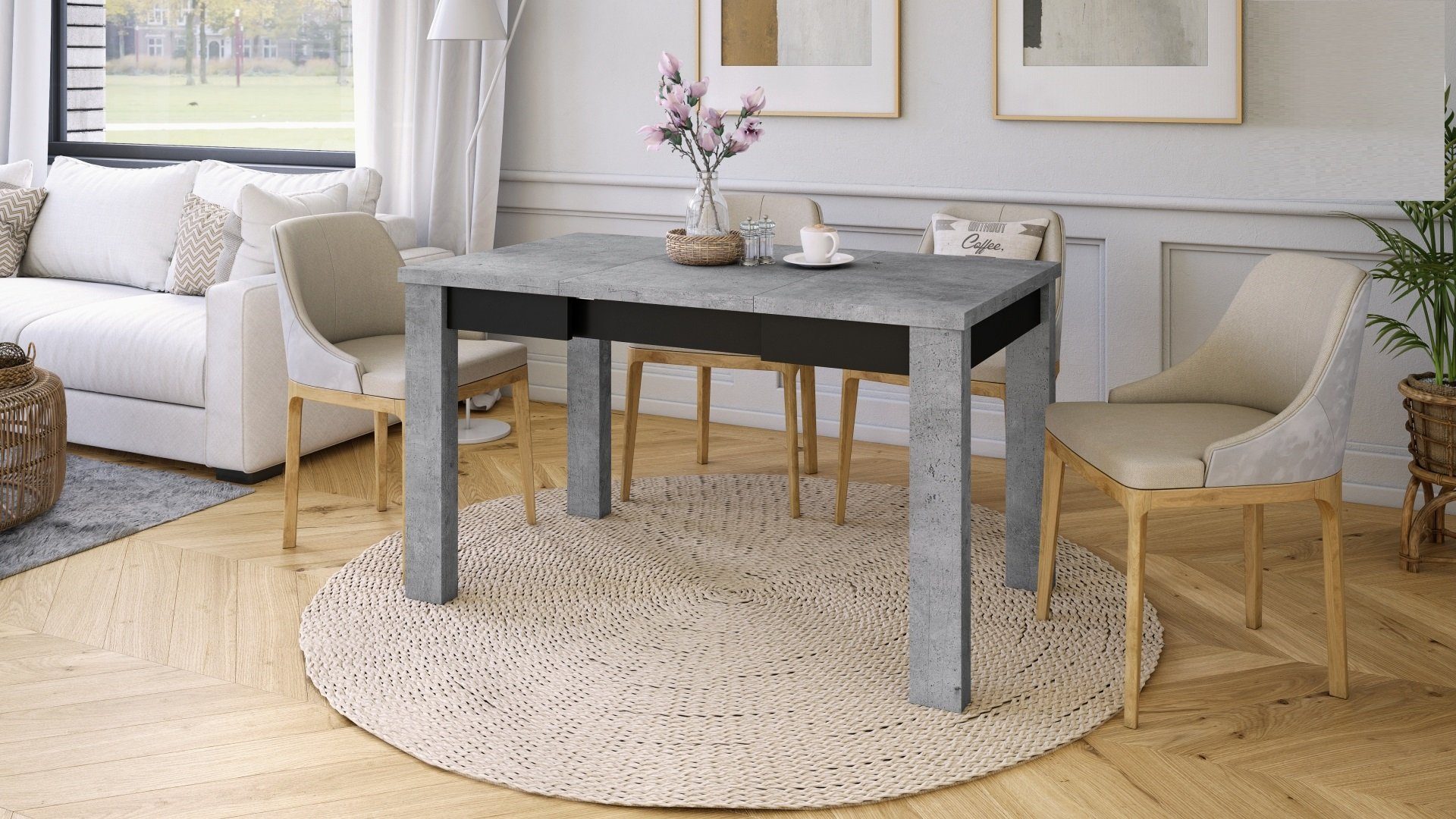 designimpex Esstisch Design Fonte Tisch ausziehbar günstig online kaufen