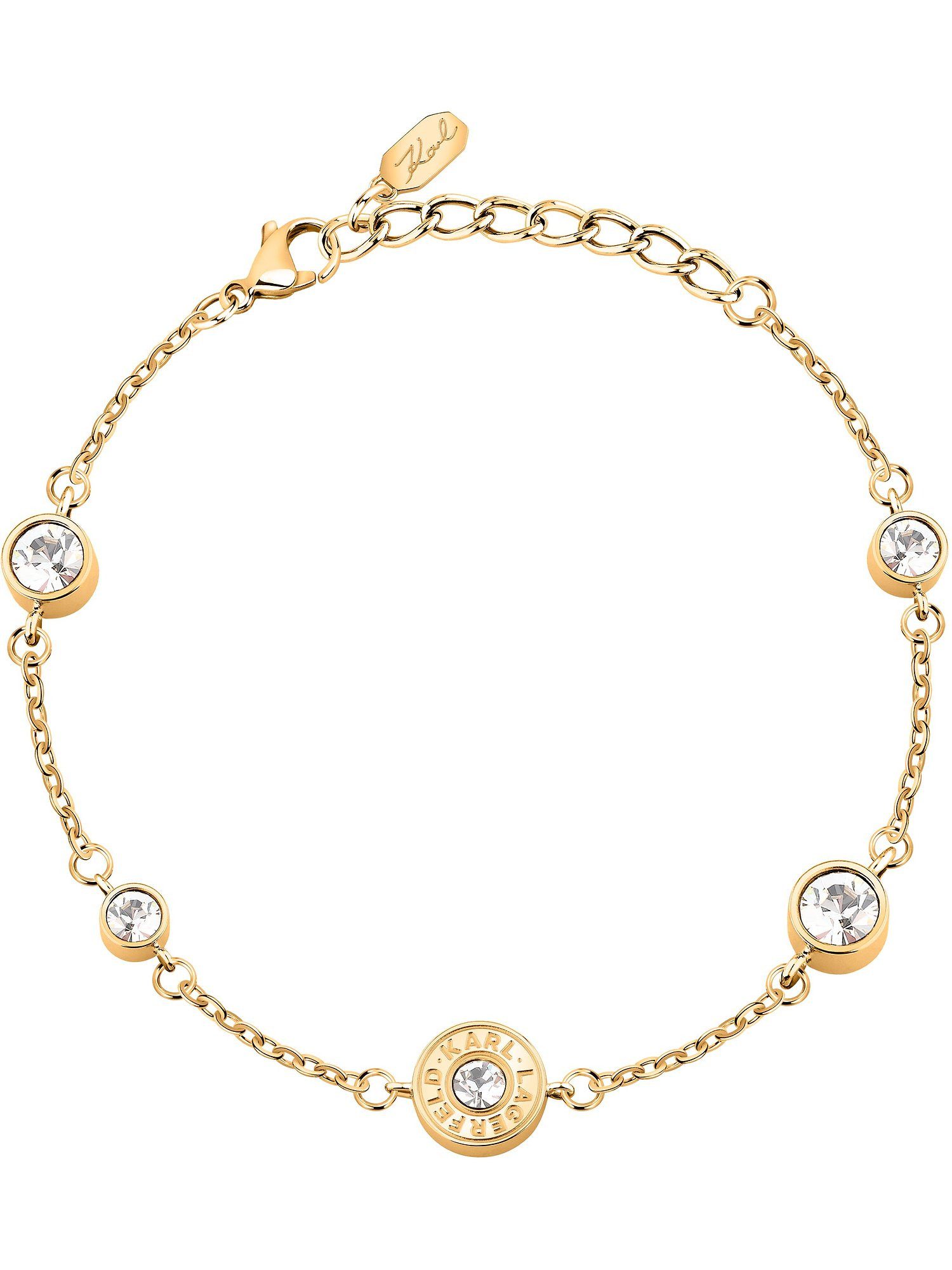 KARL LAGERFELD Armband Karl Lagerfeld Damen-Armband Edelstahl Kristall, Illume
