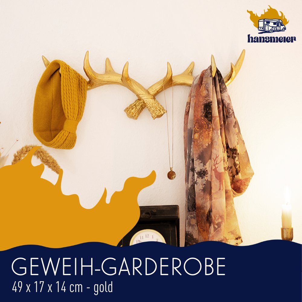 Hansmeier Wandgarderobe Geweih-Garderobe, Wanddekoration für Außen, günstig online kaufen