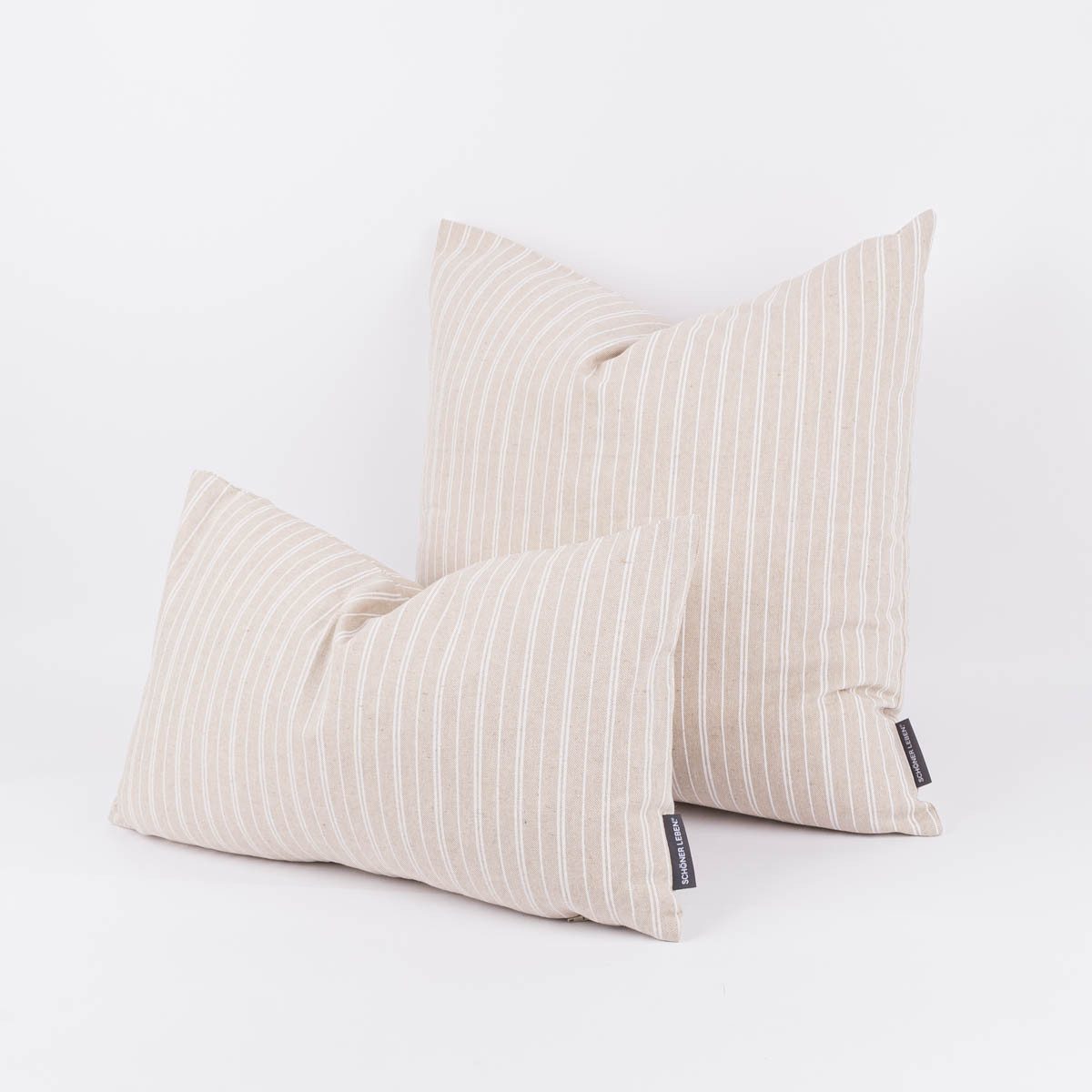 SCHÖNER LEBEN. Dekokissen Kissenhülle Basic Stripe Streifen natur div. Größ günstig online kaufen