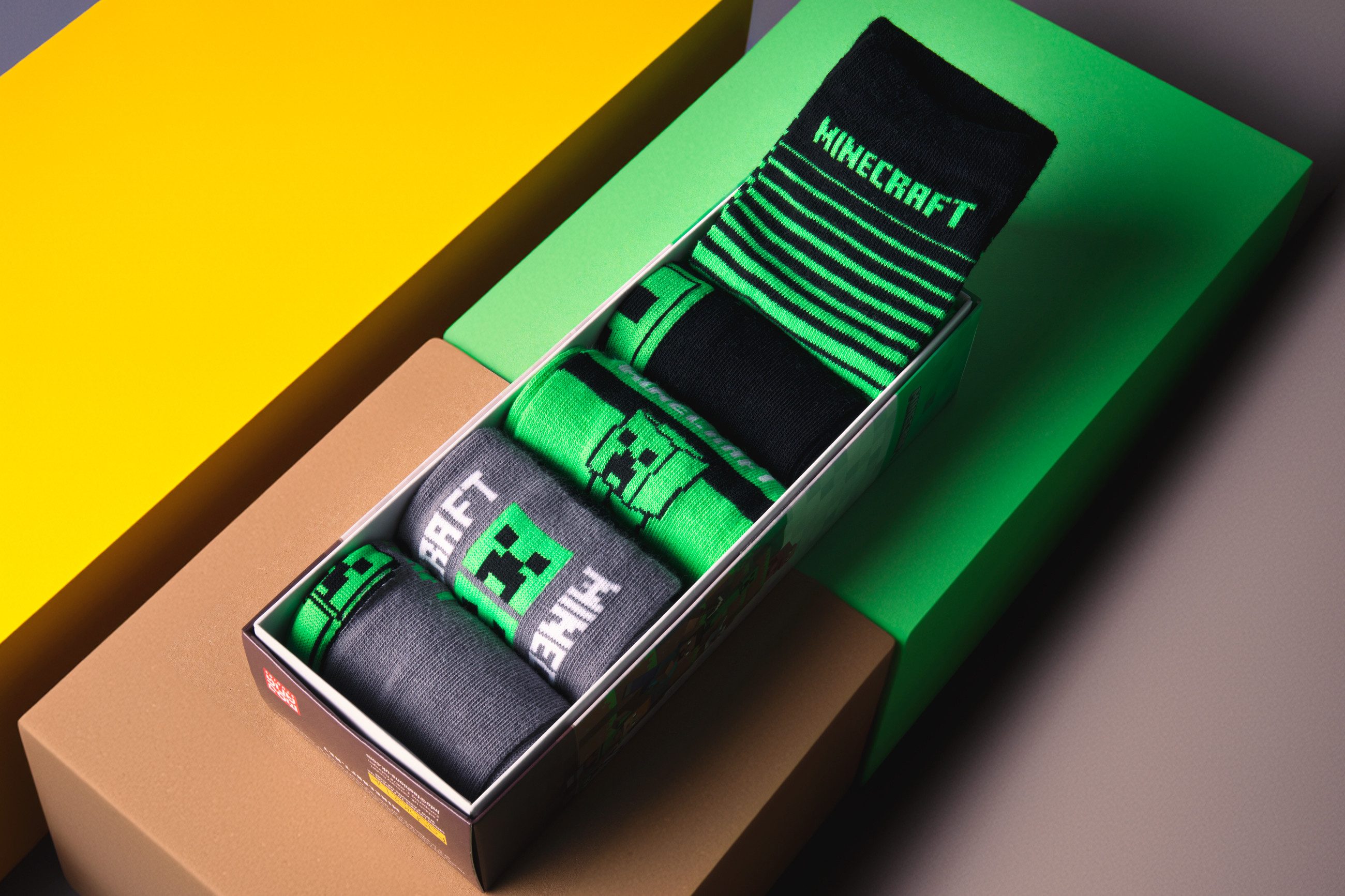 Minecraft Socken Minecraft 5er oder 3er Jungen Socken Strümpfe in Geschenkverpackung (5-Paar)