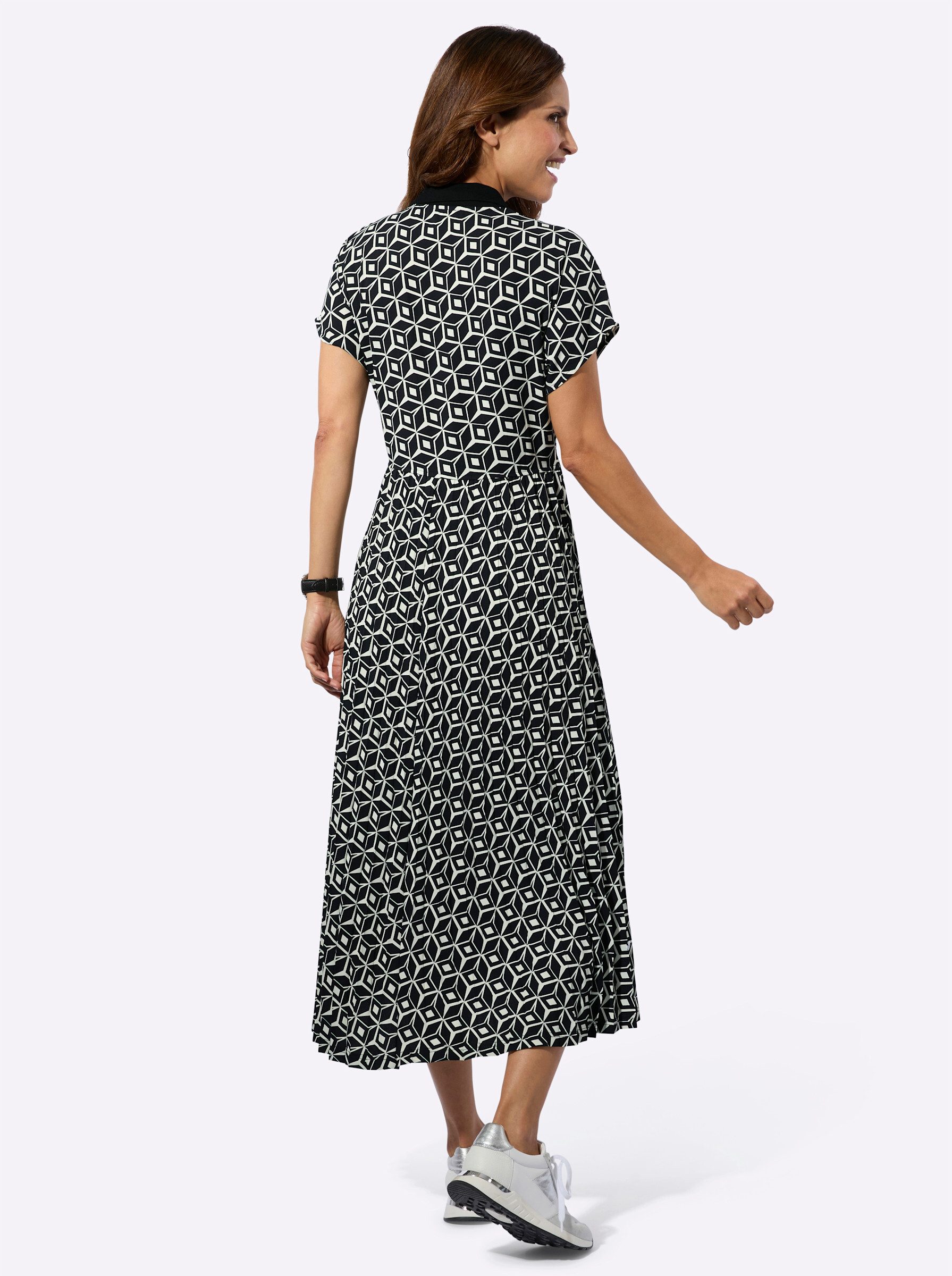 Witt Etuikleid Druck-Kleid Kurzarm