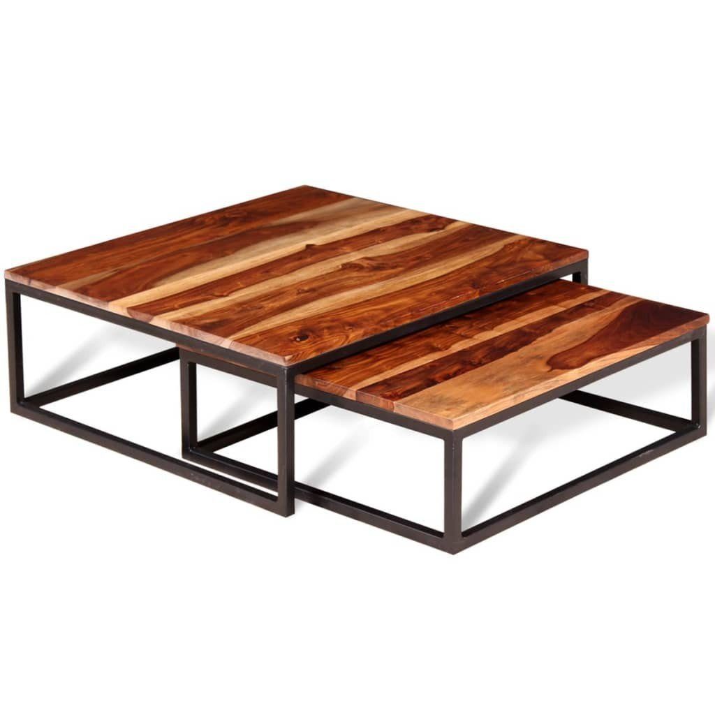 Couchtisch RAVI Massivholz Palisander Couchtische Braun