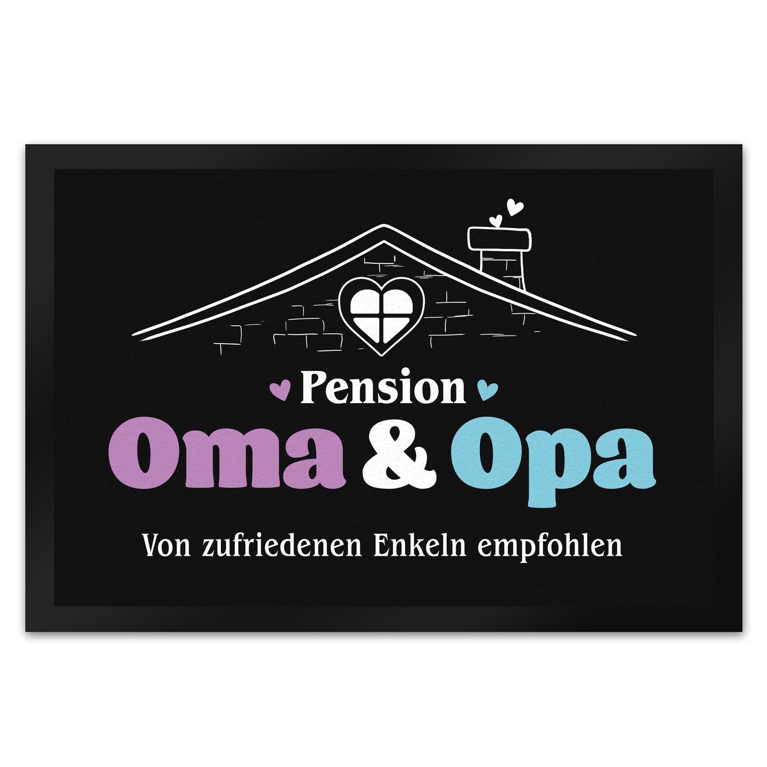 speecheese Fußmatte Pension Oma & Opa Fußmatte XL in 40x60 cm mit Spruch Vo günstig online kaufen