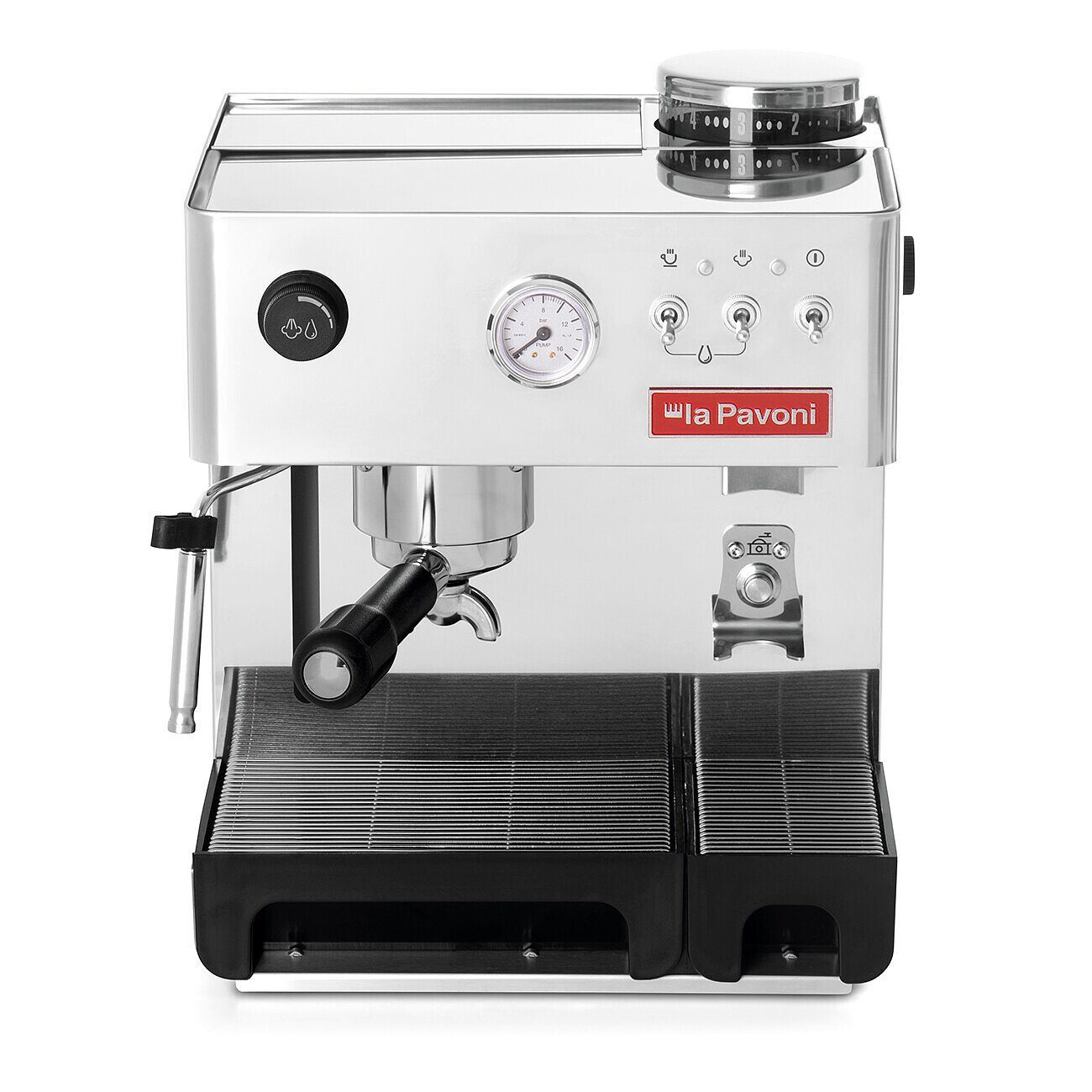 in Pavoni La Bar, Espressomaschine New 7 Mahlgrad Pumpenmanometer, einstellbarem Temperaturanzeige, Pavoni La Stufen Domus