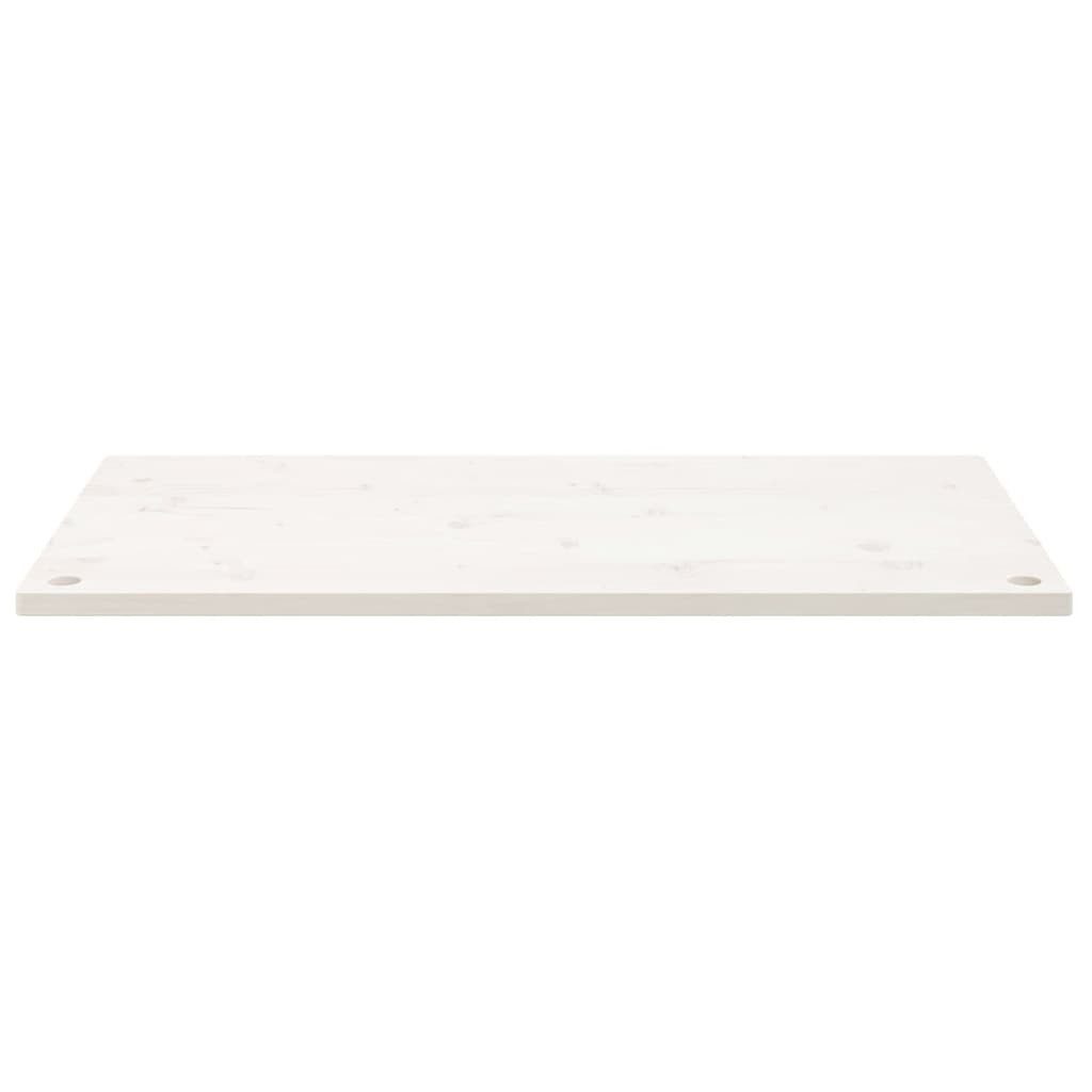 vidaXL Schreibtischplatte Schreibtischplatte Weiß 100x50x2,5 cm Massivholz Kiefer