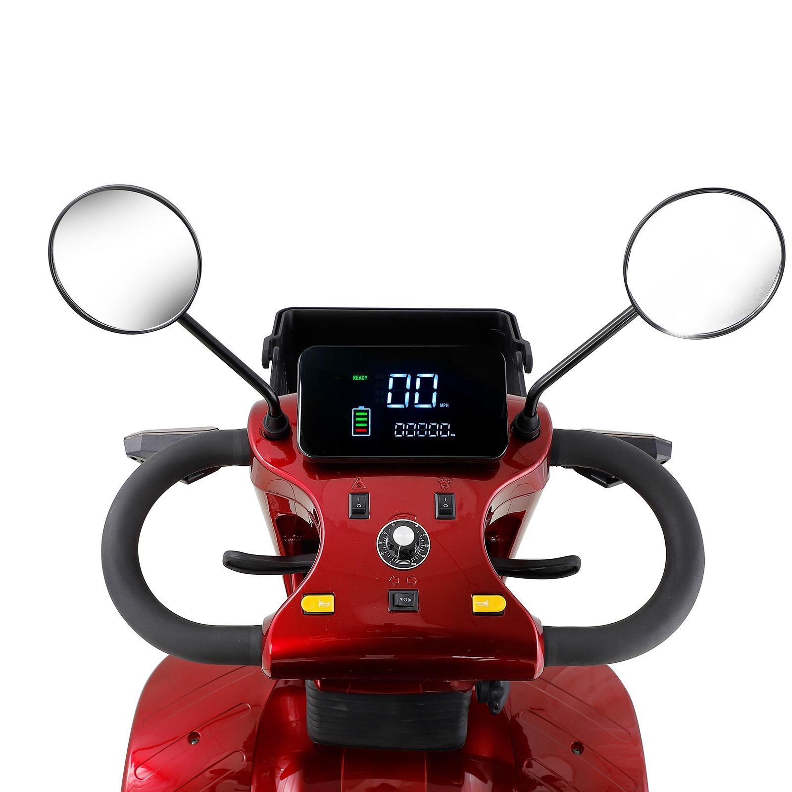 Urban Hopper E-Motorroller Urban Hopper Senior 4-Rad Elektro Seniorenmobil Mobilitätshilfe, 500 W, 15 km/h, Drehbarer Sitz, ca. 60km Reichweite, 150kg Zuladung, LED-Licht COC