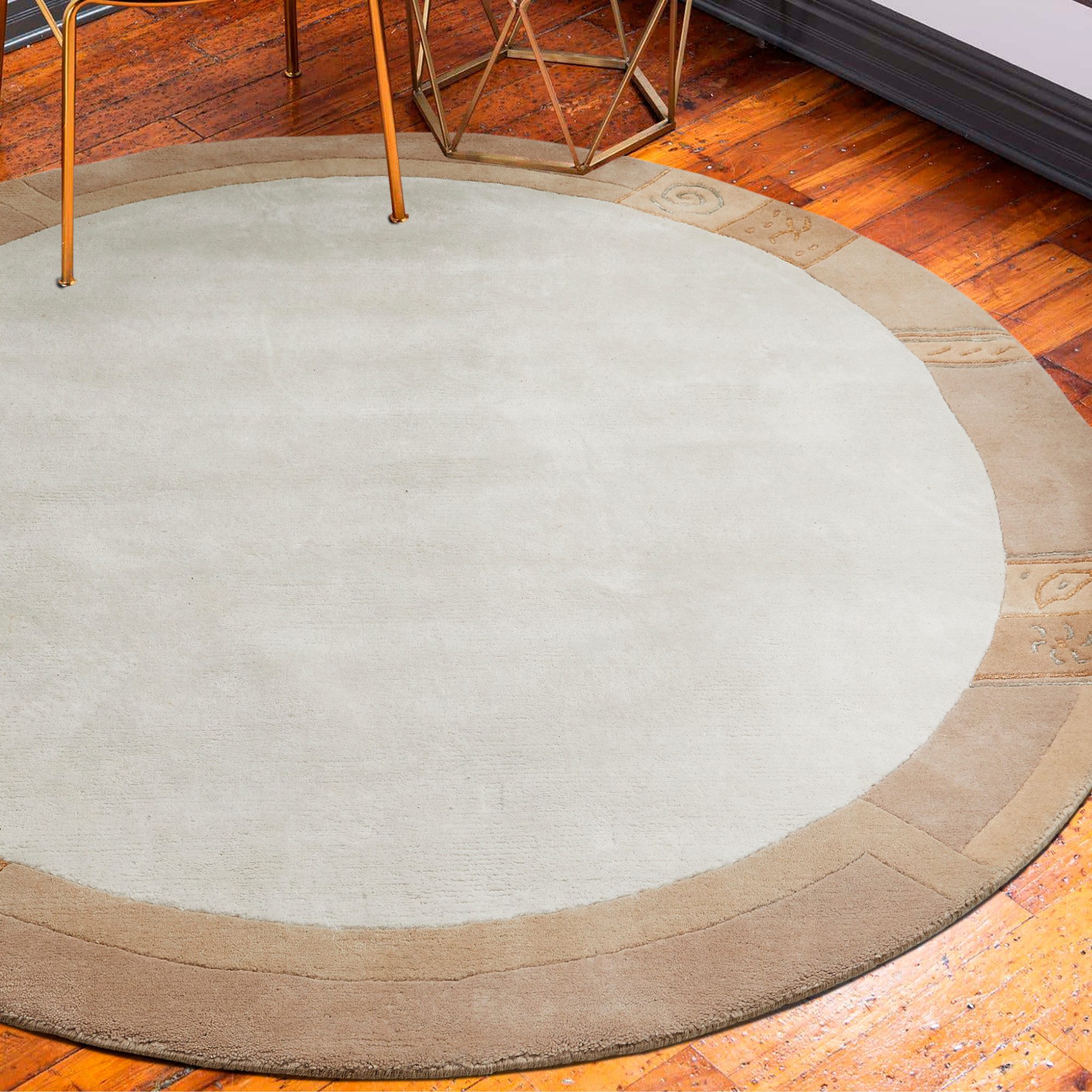 LUXOR living Wollteppich »India«, rund, 20 mm Höhe, reine Wolle, handgeknüp günstig online kaufen