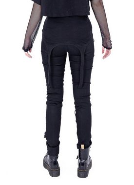 Vixxsin Stoffhose Zayla Gothic Pants Schnürung Trousers Industrial Goth