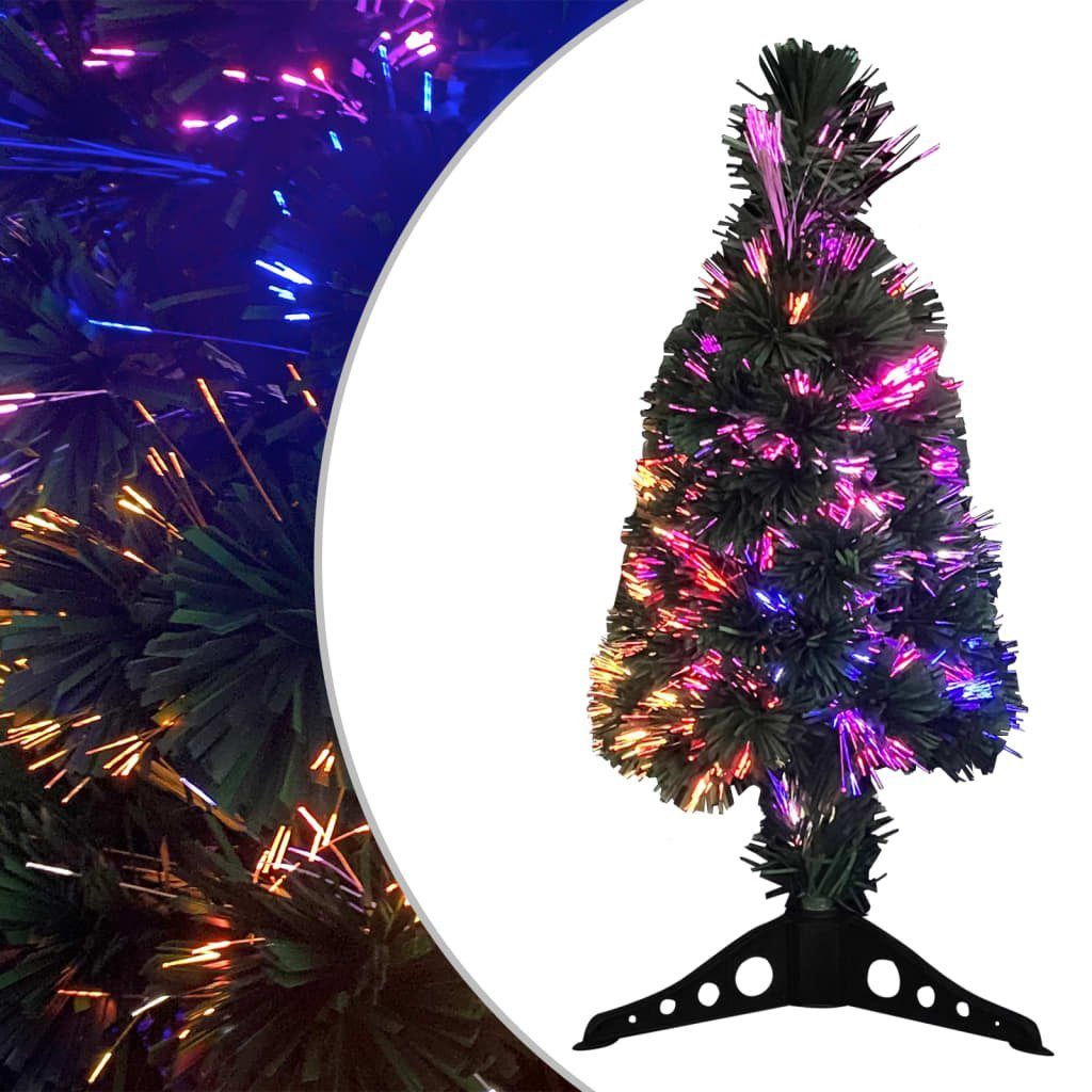 vidaXL Künstlicher Weihnachtsbaum Künstlicher Weihnachtsbaum Schlank mit Ständer 64 cm Glasfaser