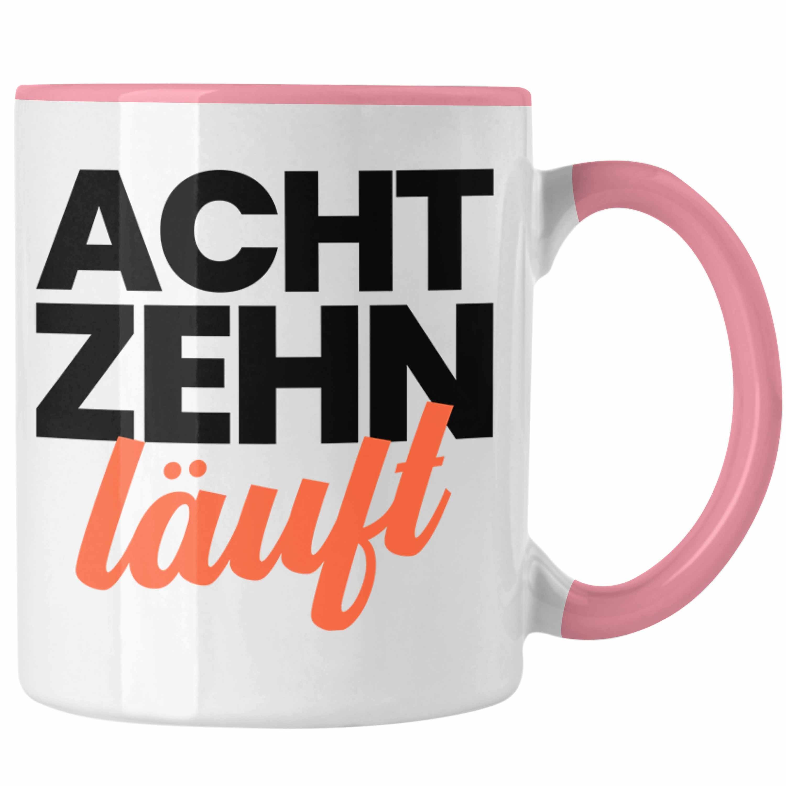 Rosa Sprüche Tasse Mädchen Geschenk - Trendation 18 Geburtstag Tasse Lustig Bday Geschenkidee 18er Spruch Trendation Jungen Geschenkideen zum 18. 18 Geschenke