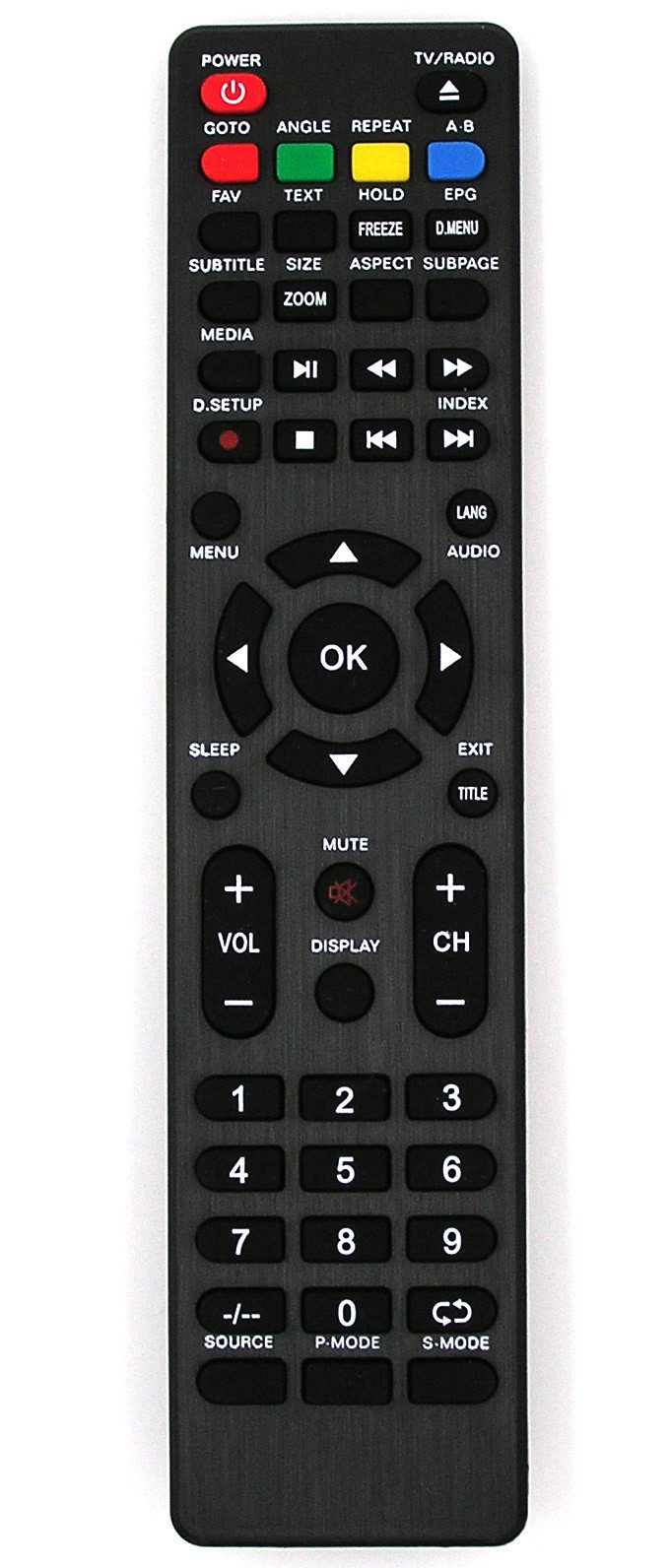 Alltro Ersatz TV Fernbedienung (für JTC DVX3 (DVB-PM1320083HCATS, G035-DVX332)
