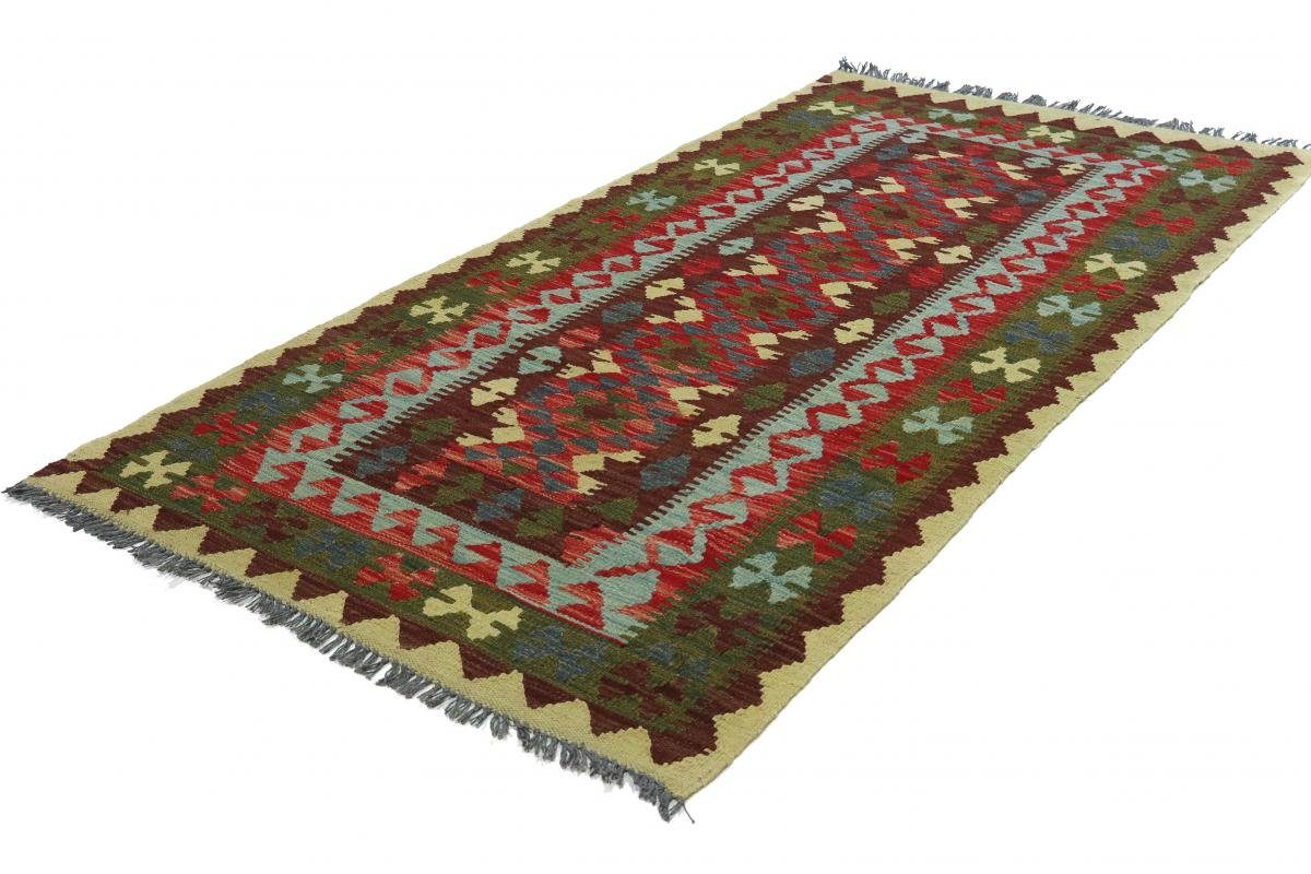 mm Orientteppich Orientteppich 3 Handgewebter 107x209 Nain Trading, Afghan Kelim Läufer, rechteckig, Höhe:
