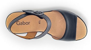 Gabor Sandalette, Sommerschuh, Sandale, Keilabsatz, mit besonderer Absatzgestaltung