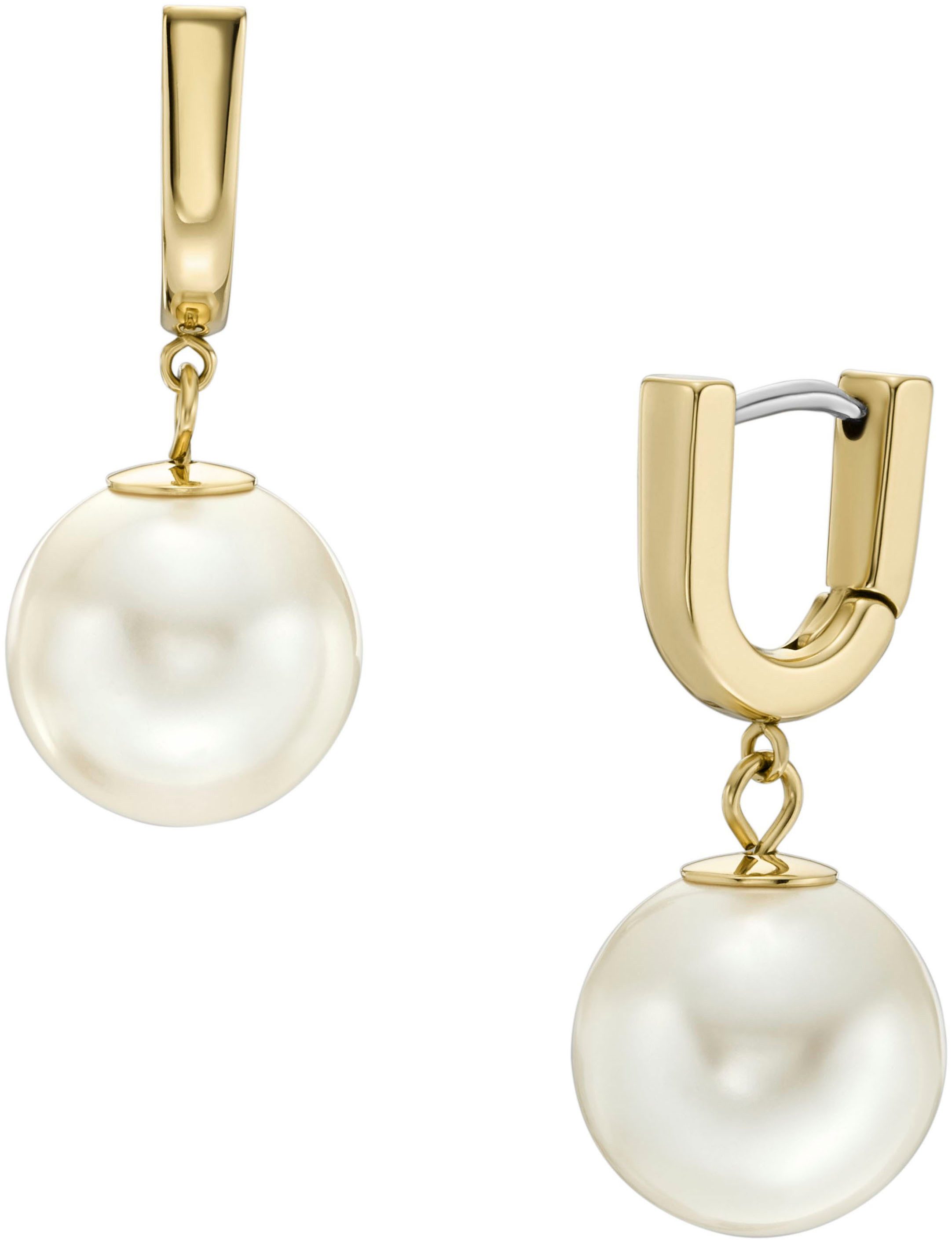 Fossil Paar Creolen Schmuck Geschenk Ede... Fossil Paar Creolen Schmuck Geschenk Ede...