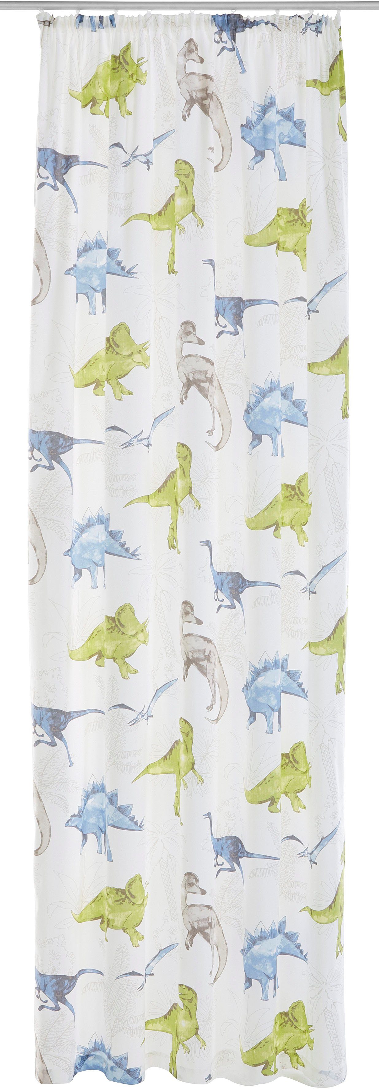 OTTO home Gardine DINO (1 St), Kräuselband, halbtransparent, Polyester, Kin günstig online kaufen