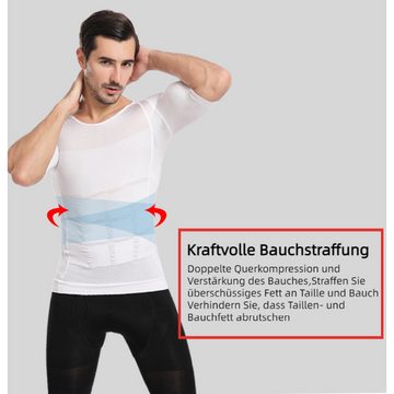 Opspring Kompressionsshirt Herren-Kompressionsshirt,Bauchmuskeln schlanker Body Shaper