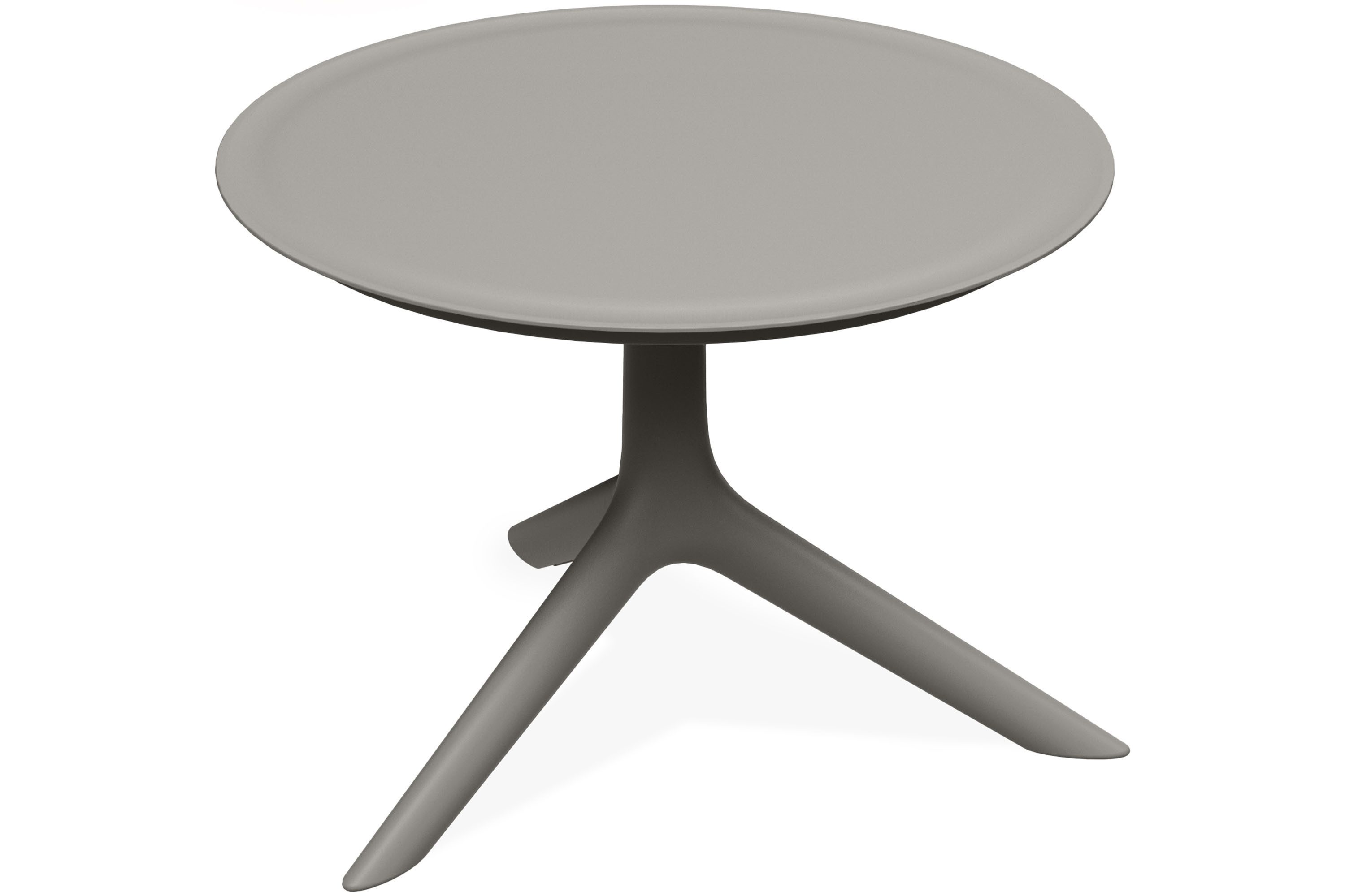 KONSIMO® Gartentisch GALIO Outdoor-Tisch Kaffeetisch, hergestellt in der EU, Runder Gartentisch, Wetterfester Terrassentisch, Modern Design Ø57 cm