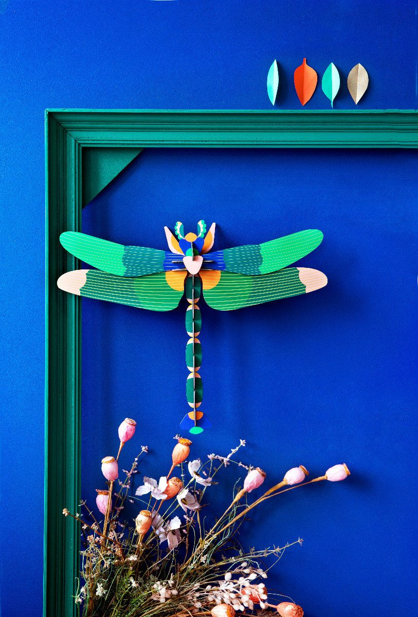 studio ROOF Wanddekoobjekt Große Grüne Libelle (1 St), Zum Zusammenstecken günstig online kaufen