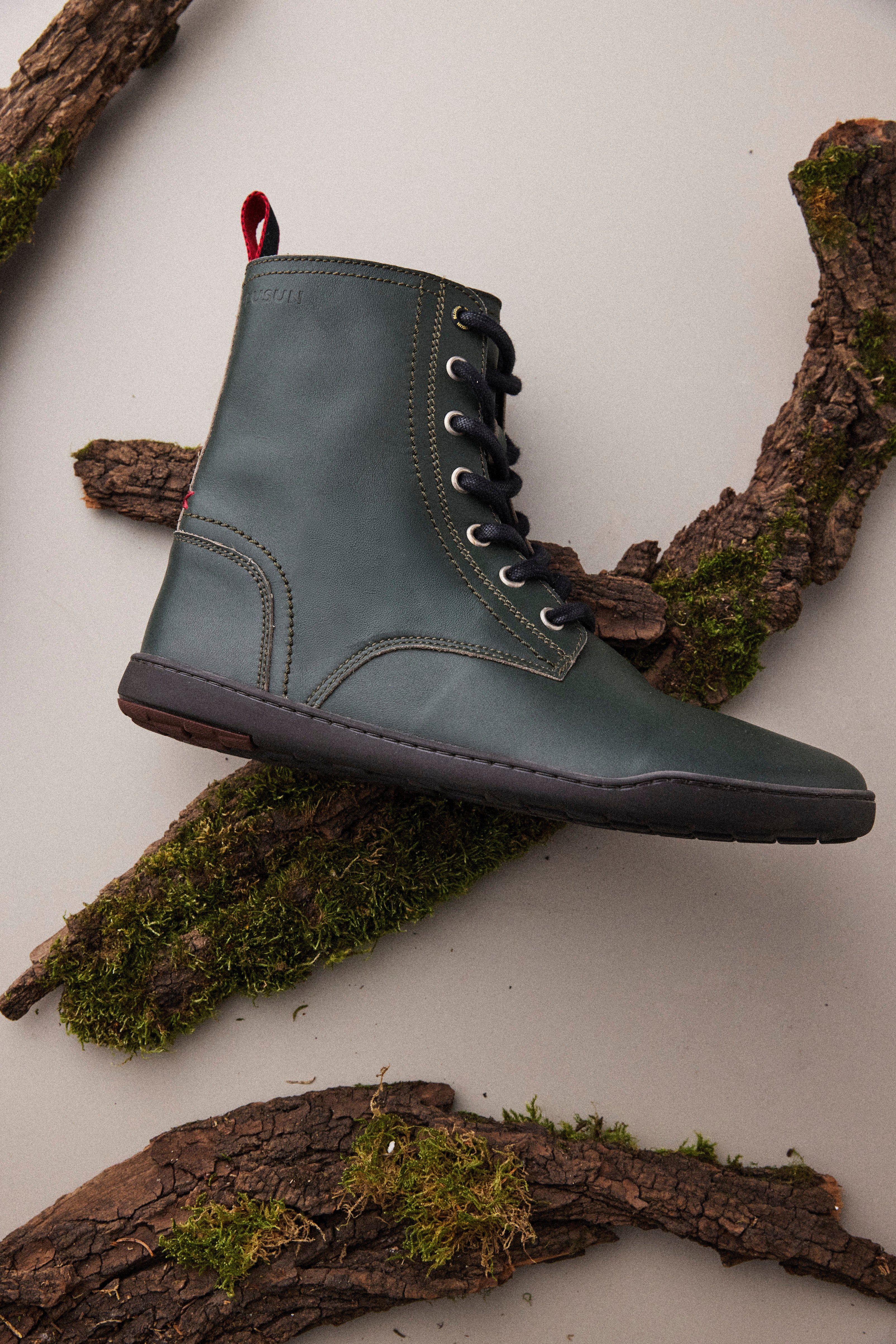 BLUSUN BLSN-040W green Barfußschuh (1 Paar, flexible Barfußsohle) Leder – Bild 2 von 5