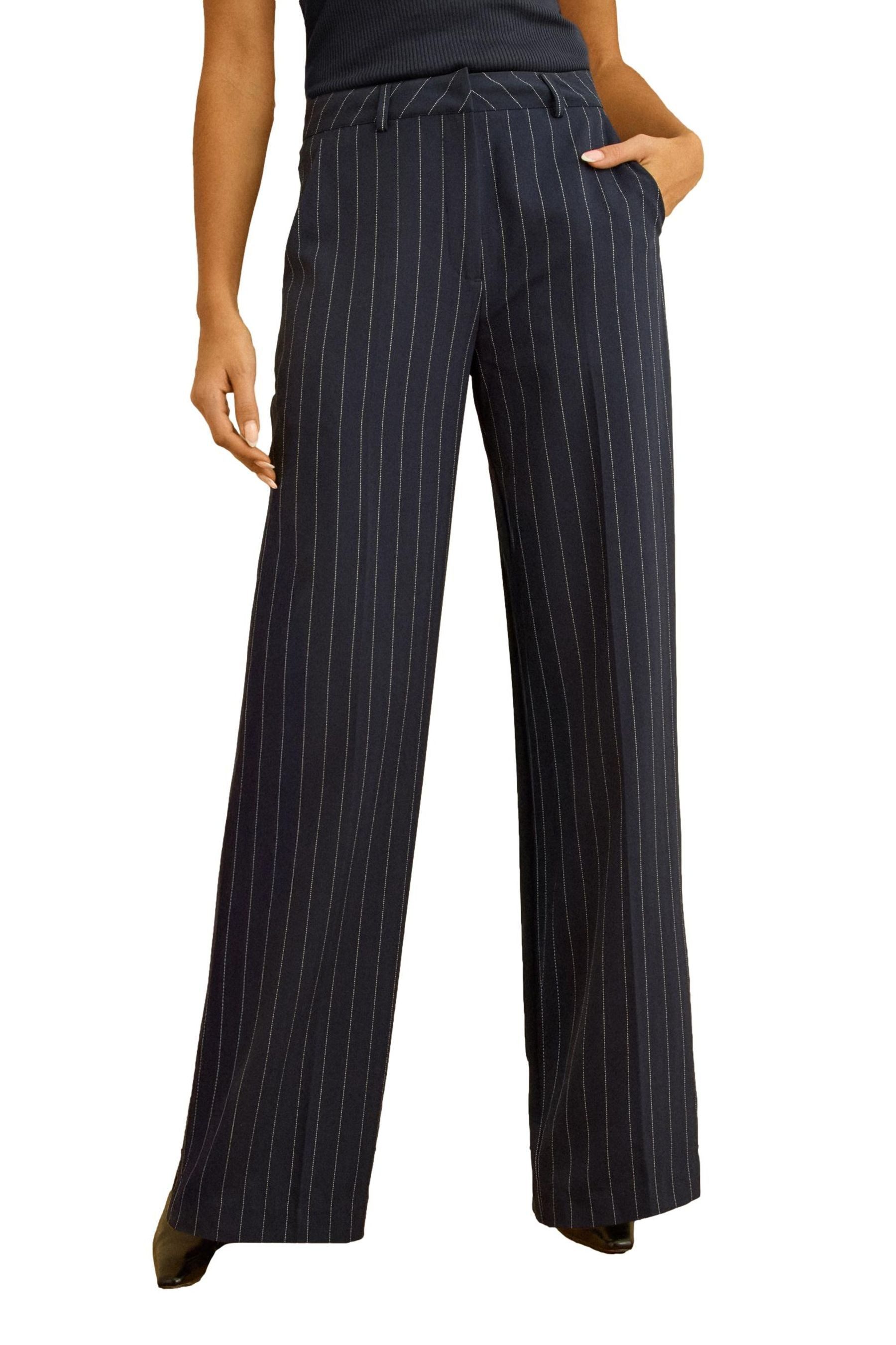 Palazzohose Love & Roses Hose mit weitem Bein