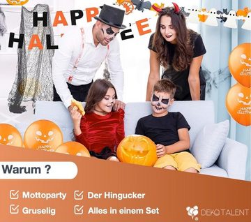 Dekotalent® Hängedekoration XXL Halloween Deko Dekoration Grusel Set mit über 30 Teilen (All-in-one Set, 1 St., Deko Set mit über 30 Teilen), Über 30 Teilen