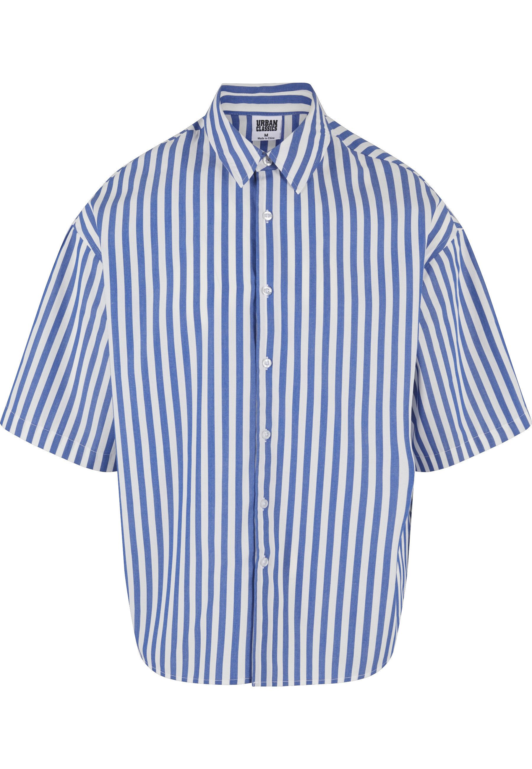 URBAN CLASSICS Kurzarmshirt Urban Classics Herren Striped Short Sleeve Summer Shirt (1-tlg)