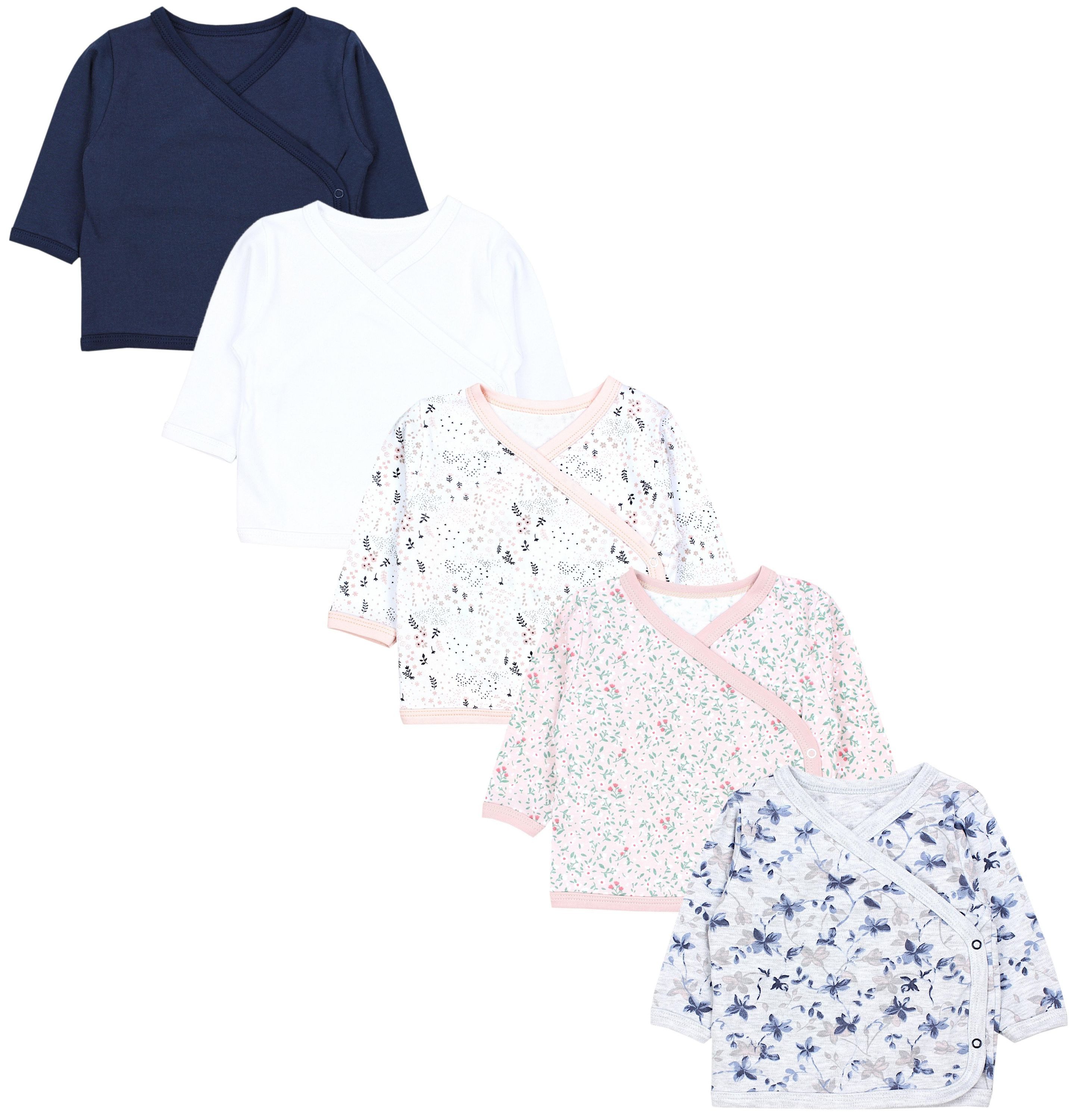 TupTam Wickelshirt Unisex Baby Langarm 5er Set