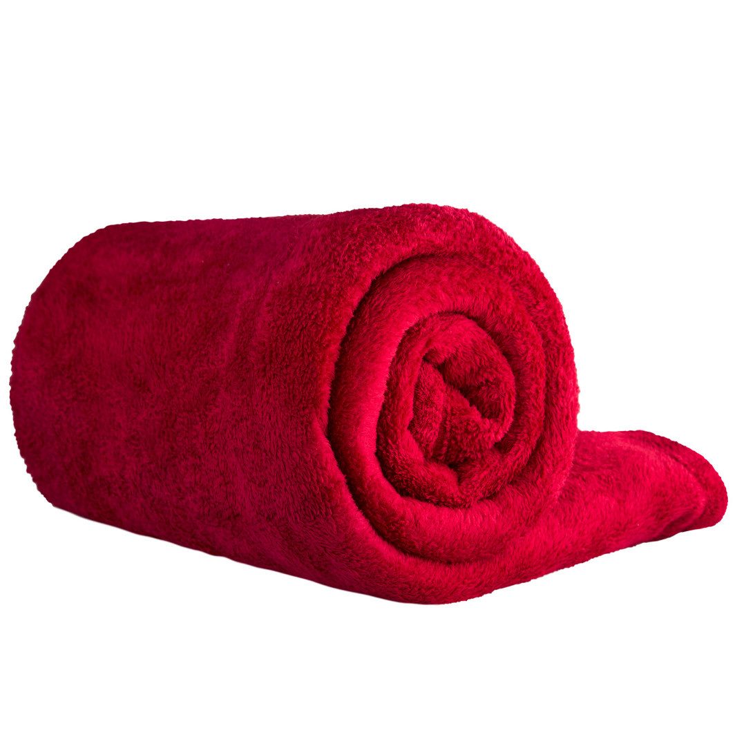 Wohndecke Kuscheldecke aus 100% Polyester, 150x220 cm, Clinotest, Kochfest ohne Einlaufen oder Fusseln, auch als Sofadecke & Tagesdecke