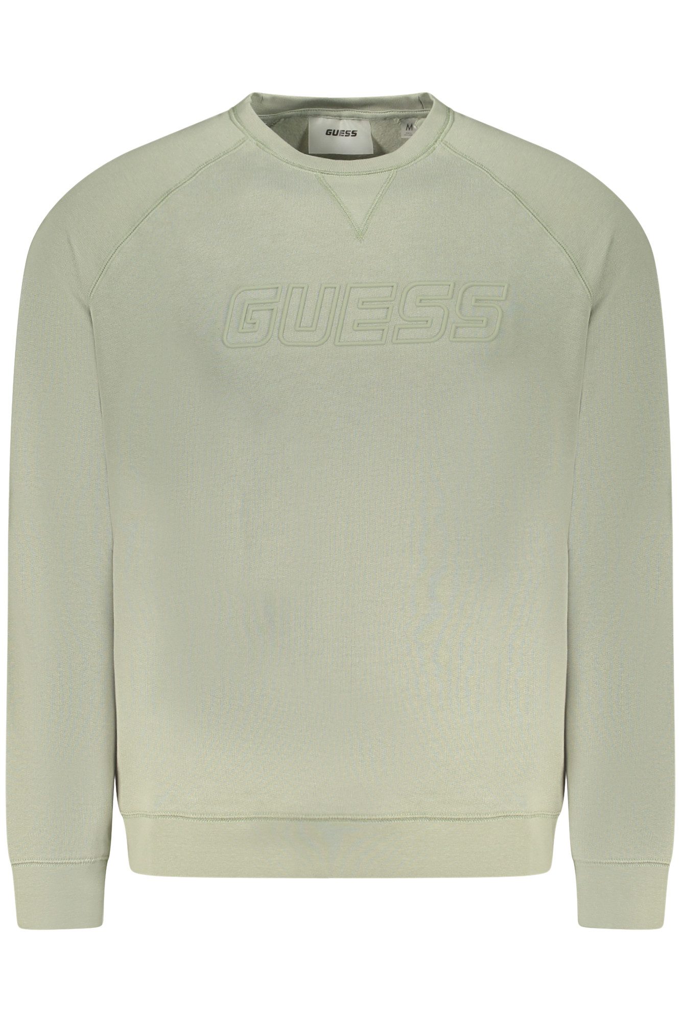 GUESS JEANS Sweatshirt Grünes Herren Sweatshirt ohne Reißverschluss –