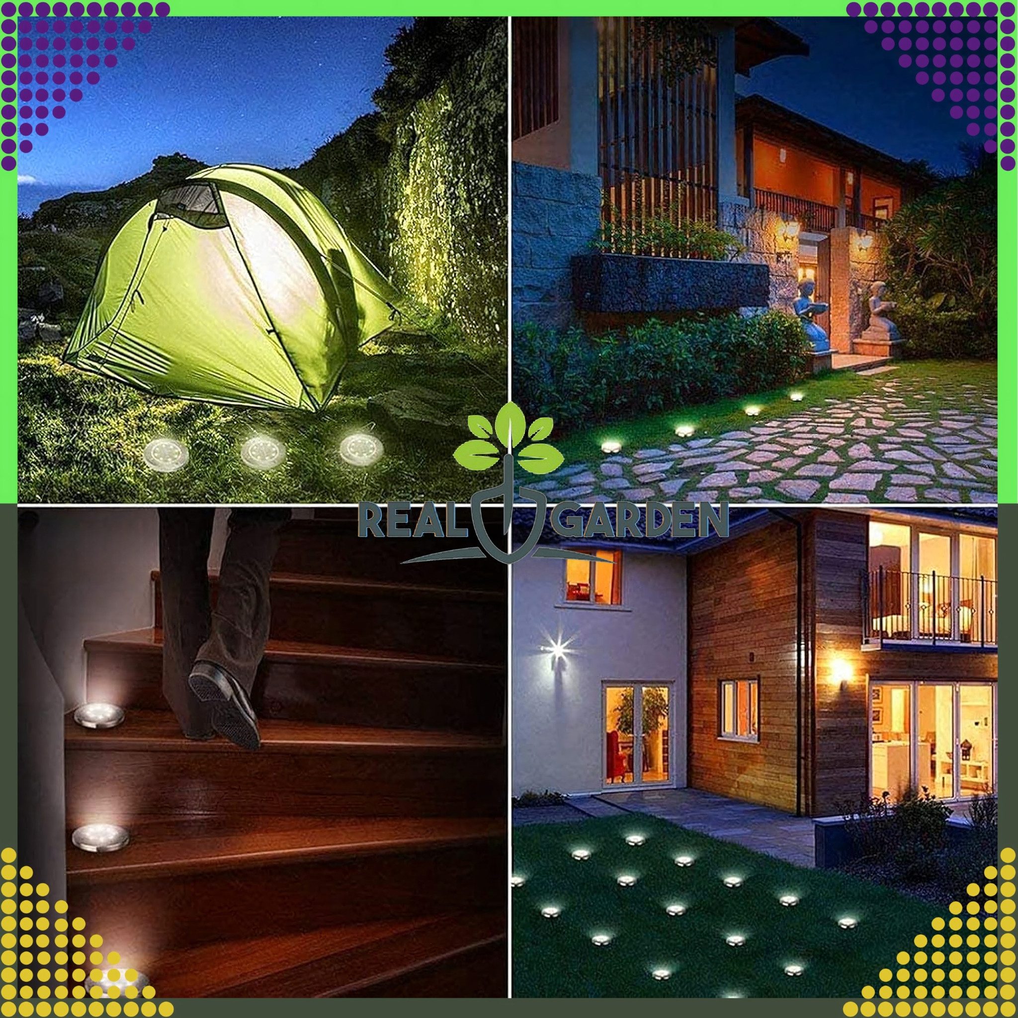 LA CUTE LED Solarleuchte 4x Solar LED Bodenleuchten mit Dämmerungssensor fü günstig online kaufen