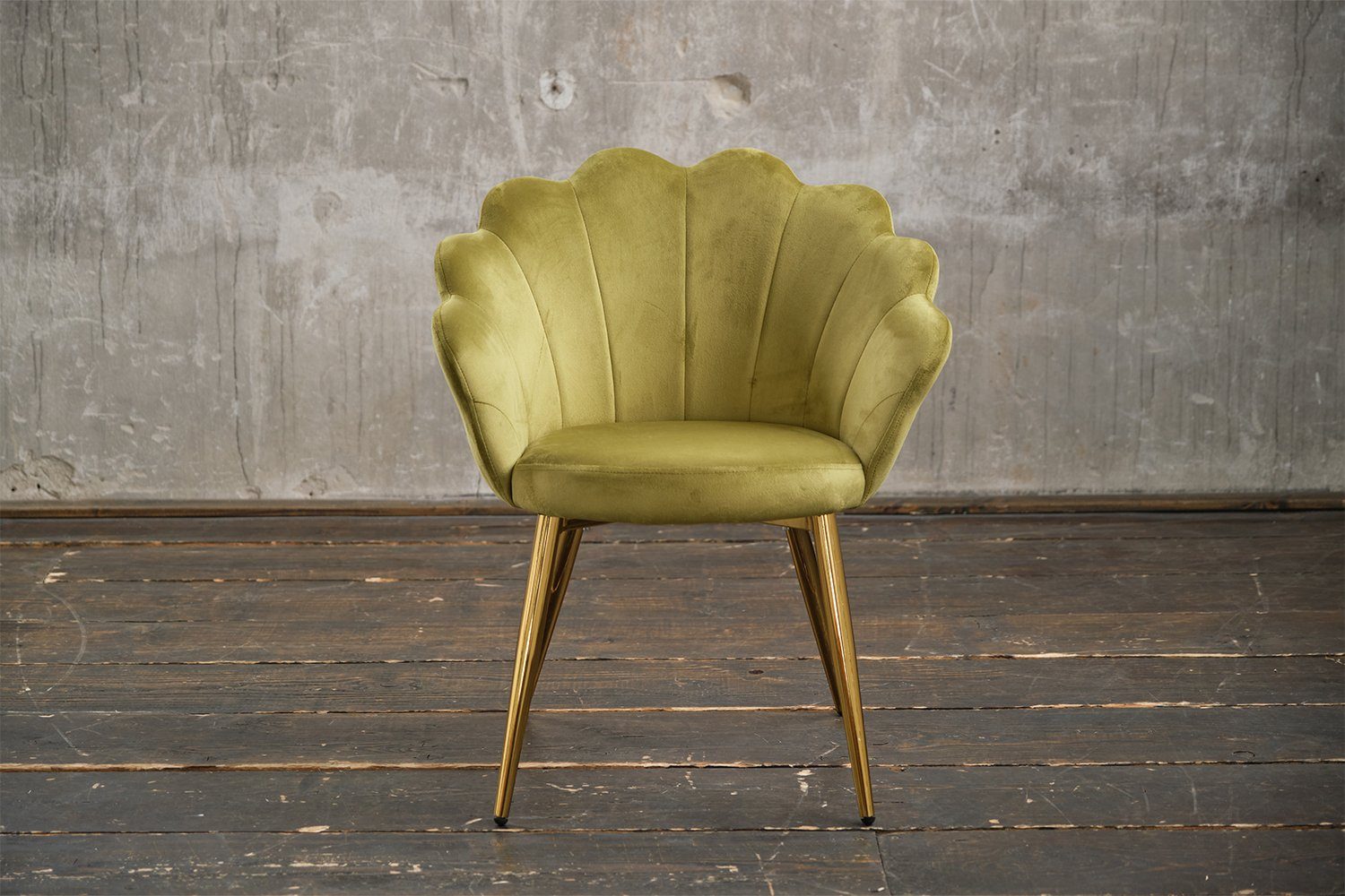 grün Fuß KAWOLA gold Esszimmerstuhl Velvet, schwarz Stuhl | Farben, versch. gold CARLA, od.
