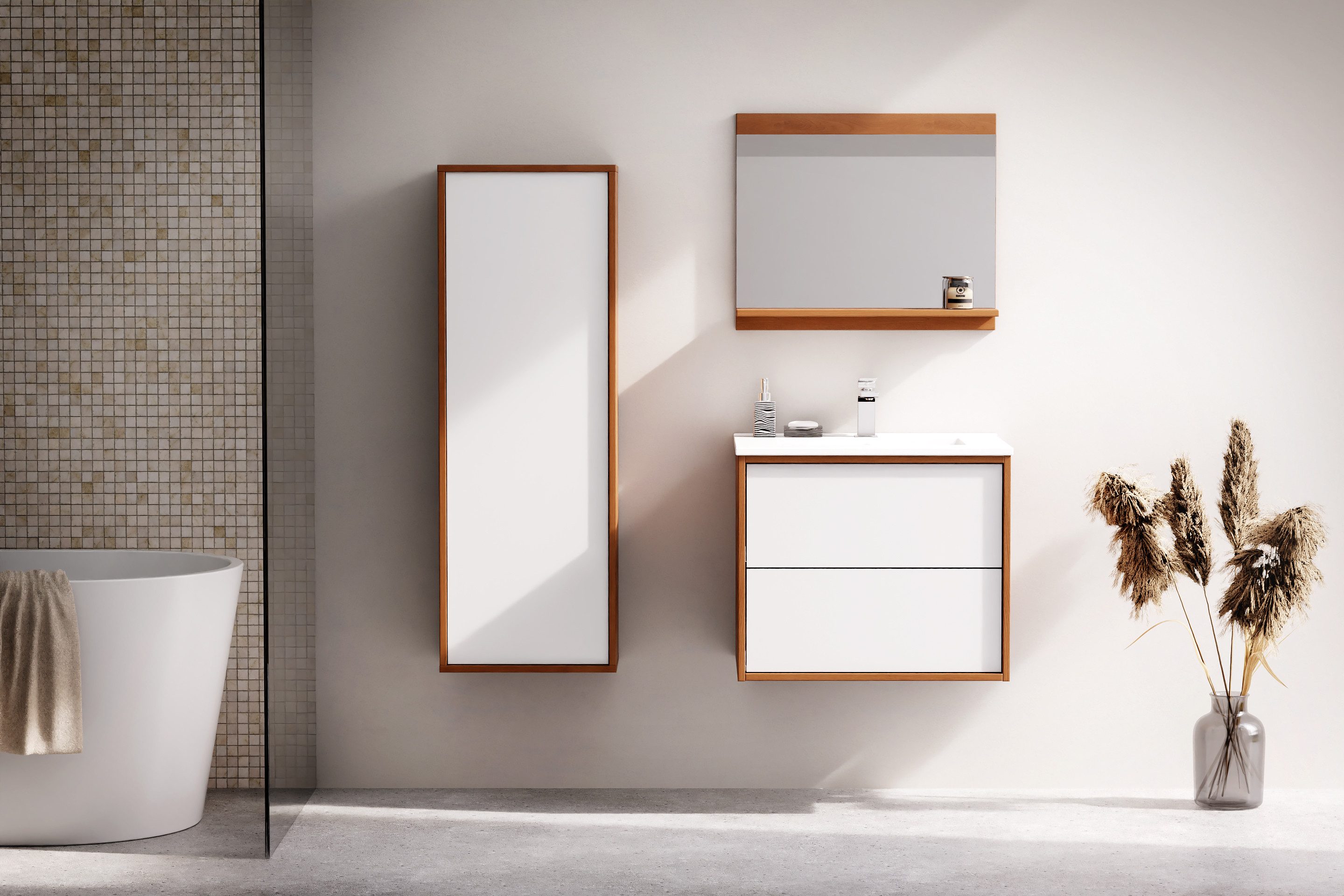 welltime Waschtisch Waschbeckenunterschrank Line mit Waschbecken,Badmöbel,z günstig online kaufen