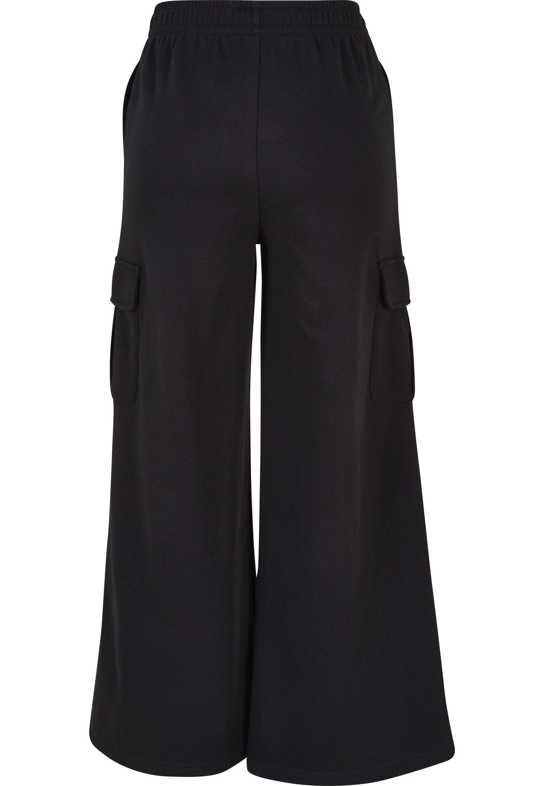 URBAN CLASSICS Sweathose Urban Classics Damen Ladies Highwaist Wide Leg Cargo Terry Pants (1-tlg)