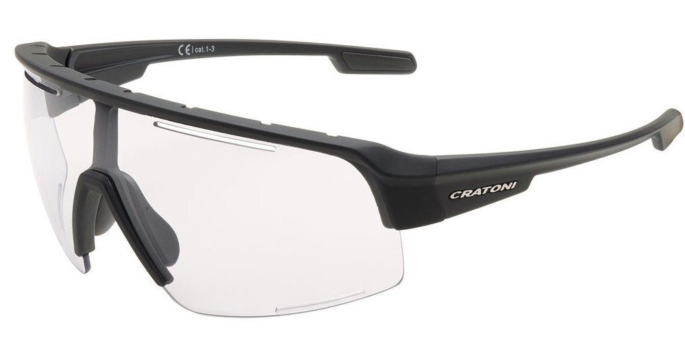 Cratoni Fahrradbrille C-Matic NXT Photochromic Sportbrille für höchste Ansprüche schwarz-klar