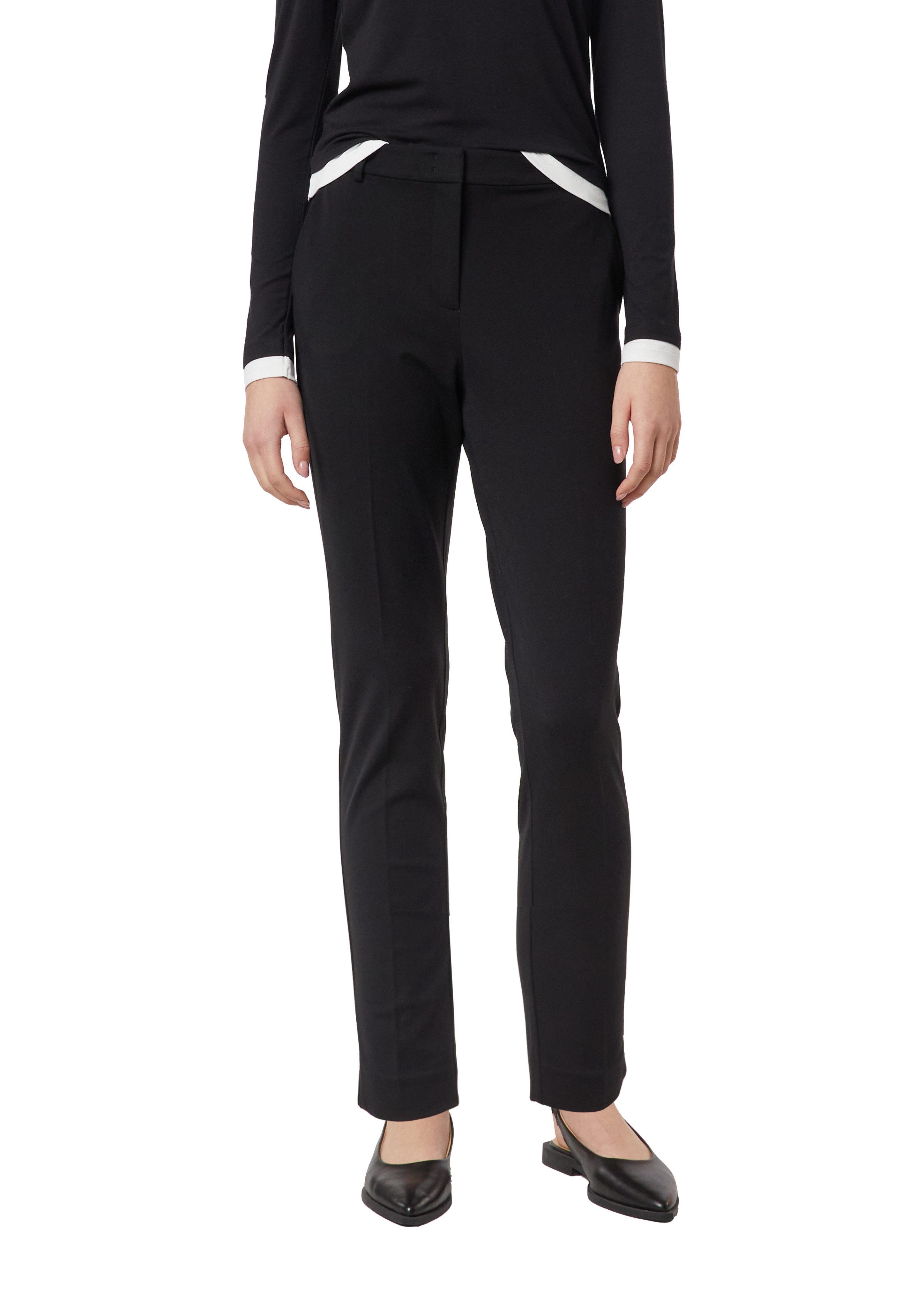 comma Stoffhose mit Bundfalte und Viskose-Stretch