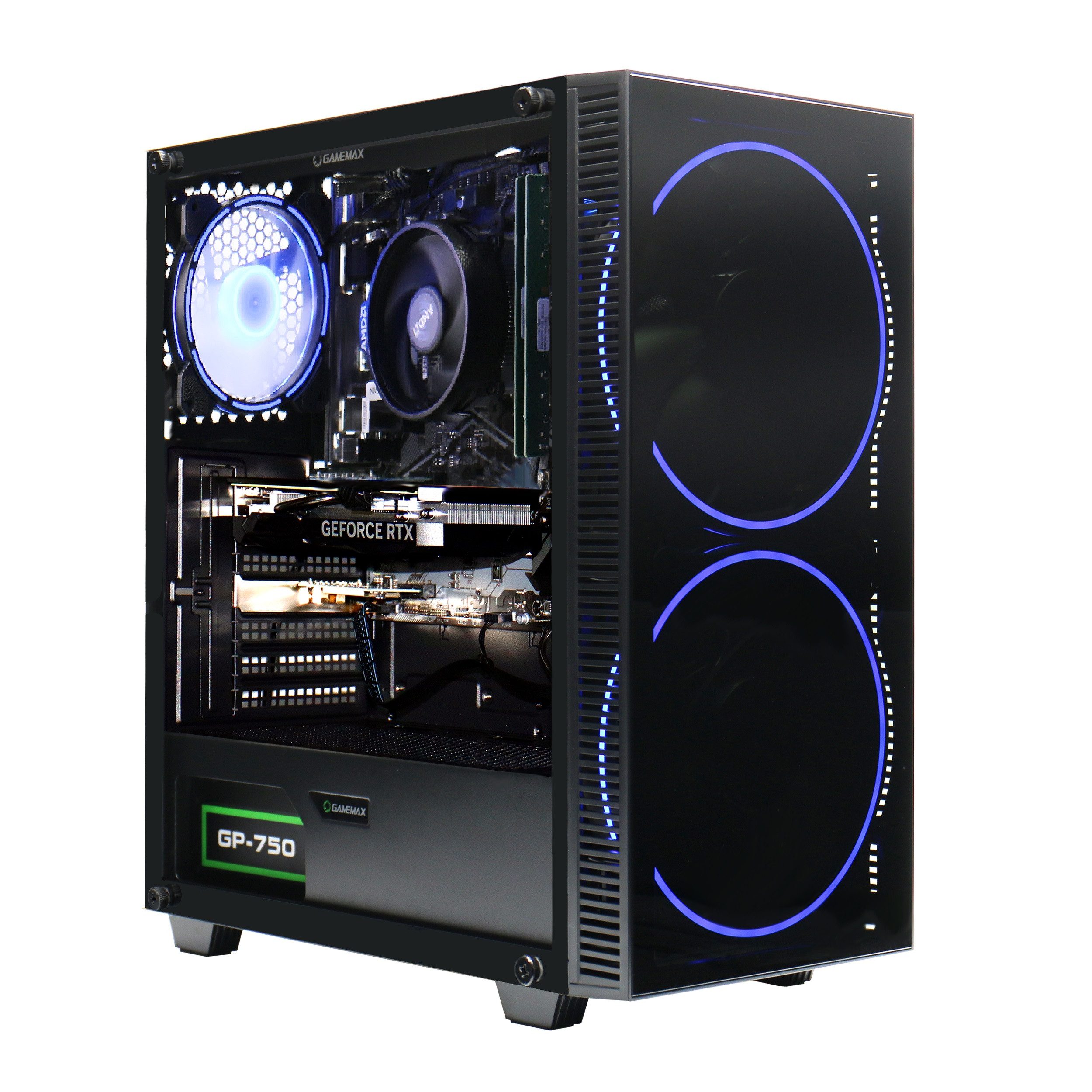 GAMEMAX MegaDeal Black Hole 2711 Intel i5 14400F 16GB 1TB SSD RTX 5060Ti Gaming-PC-Komplettsystem (32", Intel® Core i5 14400F, RTX 5060 Ti, 16 GB RAM, 1000 GB SSD, Windows 11 + MSI MAG 32C6X Curved Monitor, 80cm (32)