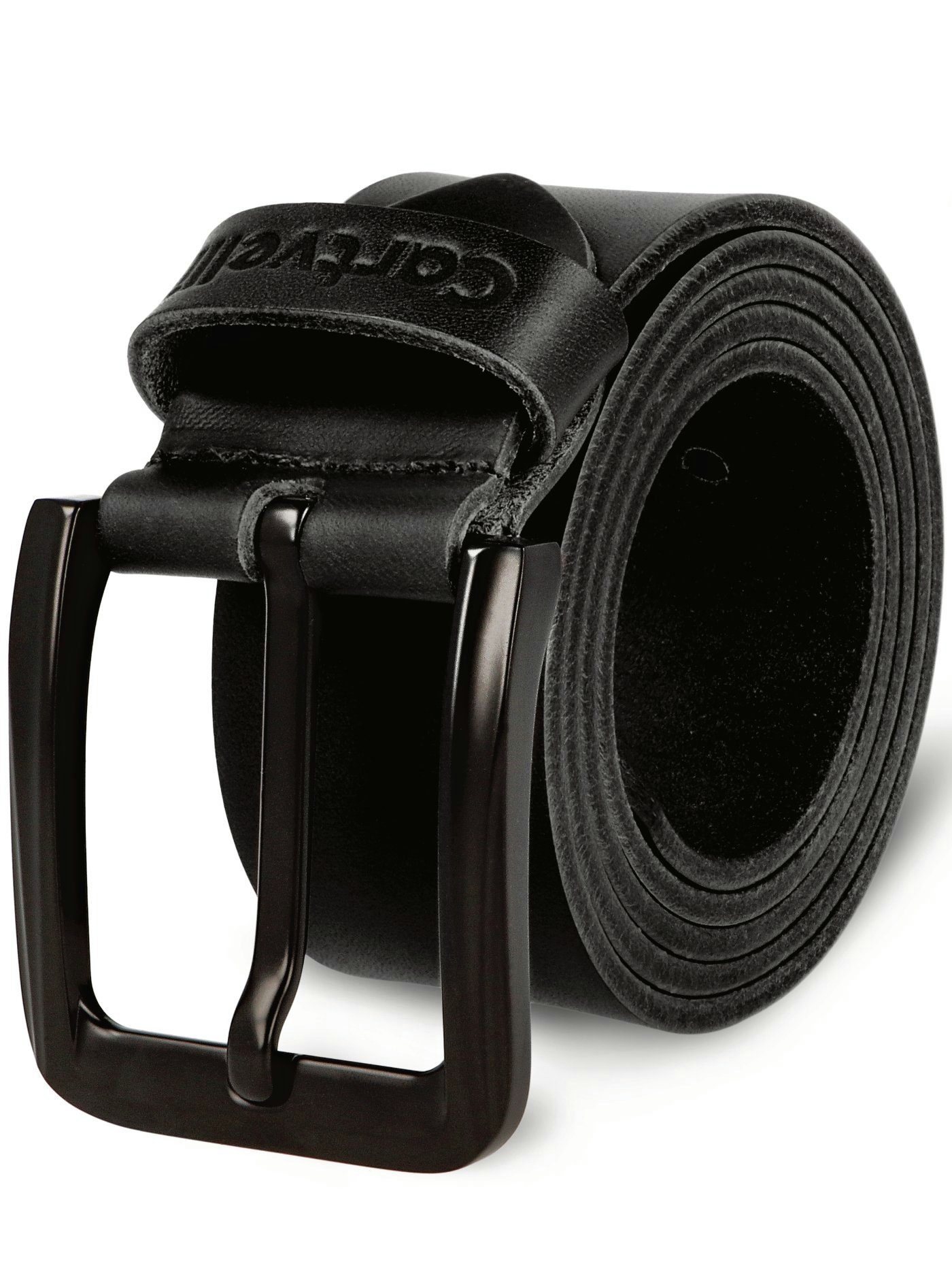 Cartvelli Ledergürtel Cartvelli Ledergürtel Herren Made in Germany 40mm inkl. Geschenkbox Schließe Matt-Schwarz