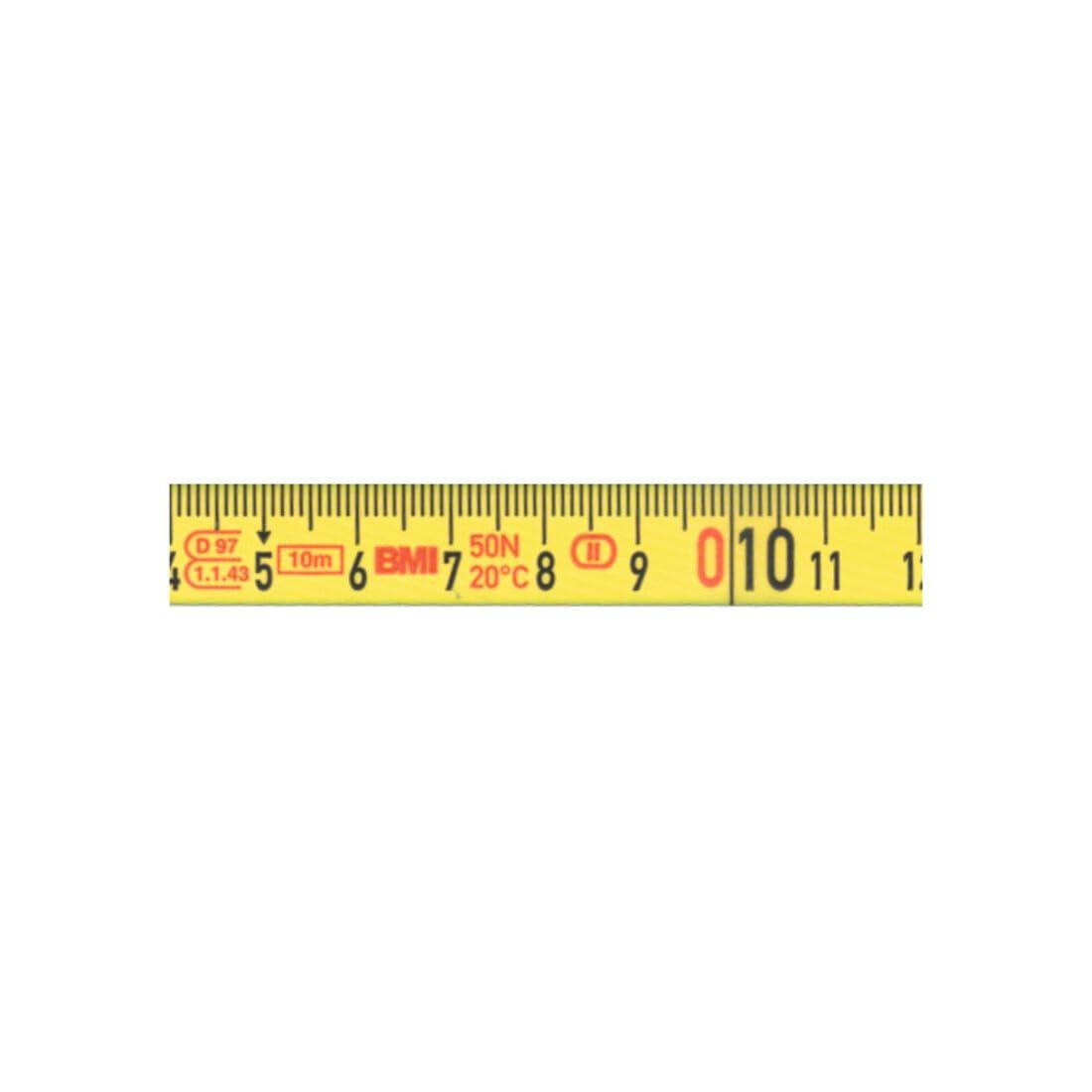 BMI Maßband Bandmaß Radius L.30m cm/- gelb Ku.-Band BMI Genauigk.II
