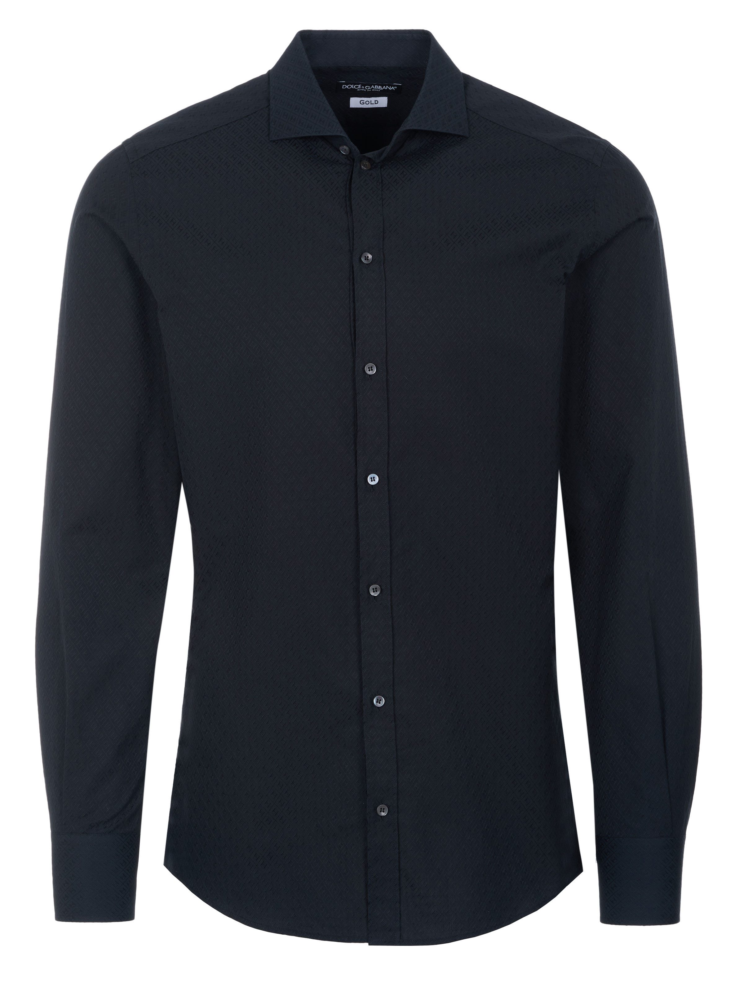 DOLCE & GABBANA Langarmhemd Dolce & Gabbana GOLD Hemd schwarz günstig online kaufen