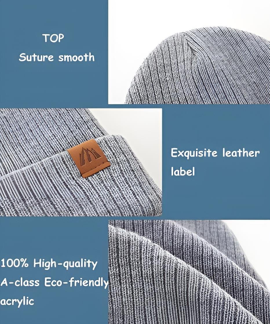 Diyarts Beanie (Vielseitiges Baby-Set, Kindermütze, 2-St., Kuschelige Eleganz für Kleine, Kinder) Leicht & Atmungsaktiv, Doppellagiges Acryl-Design, Wintermütze