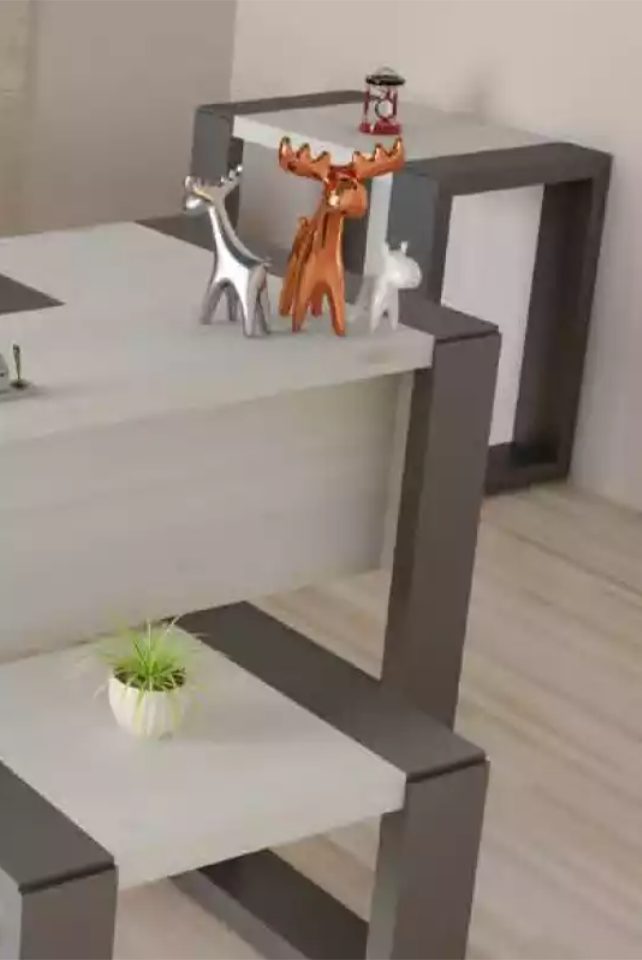 Xlmoebel Couchtisch Moderner Hochglanz-Holztisch in Weiß für stilvolle Arbeitsräume (Packung, 1-St., Couchtisch), Hergestellt in Europa