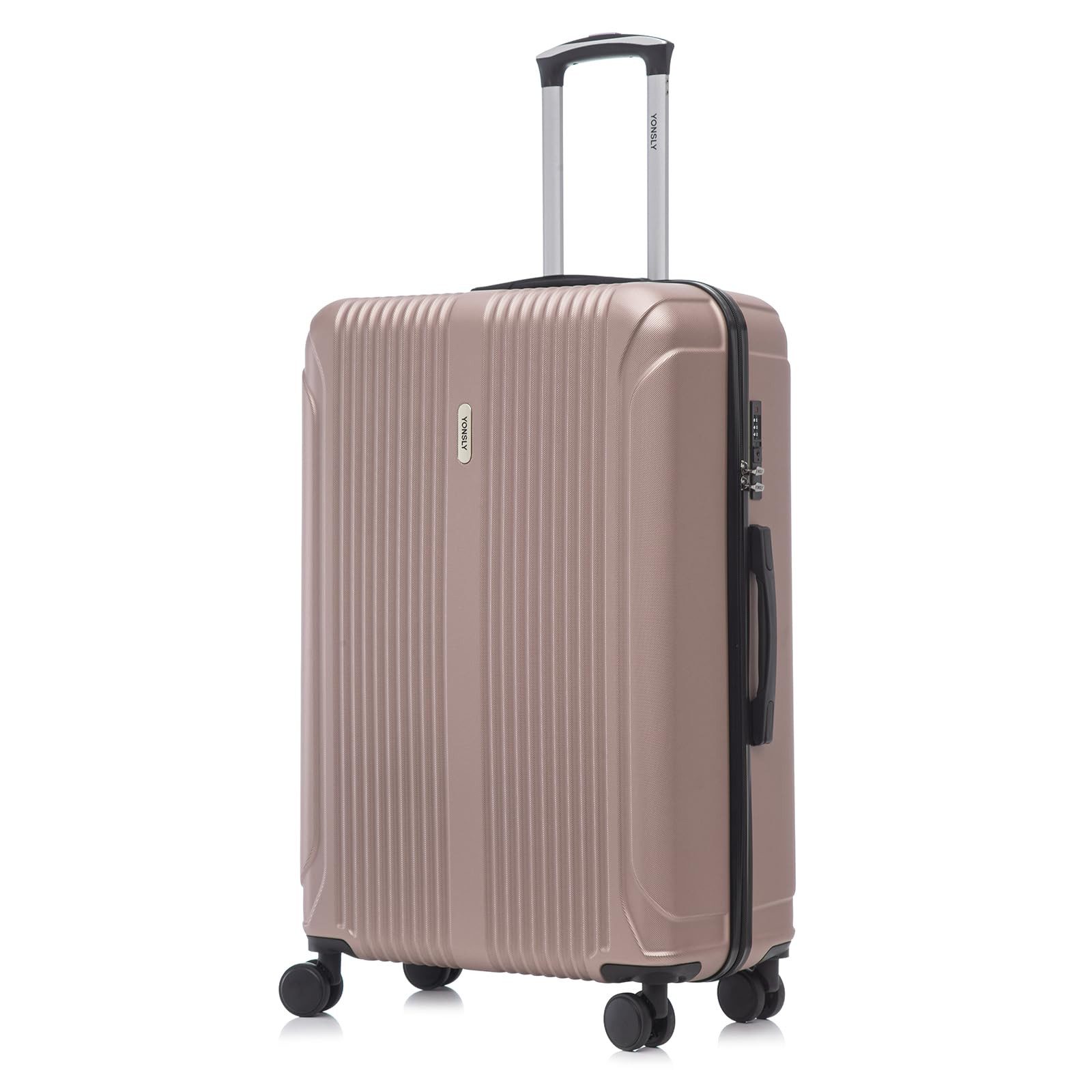 yonsly Koffer Hartschalenreisekoffer Trolley mit Zahlenschloss, Rollkoffer, günstig online kaufen